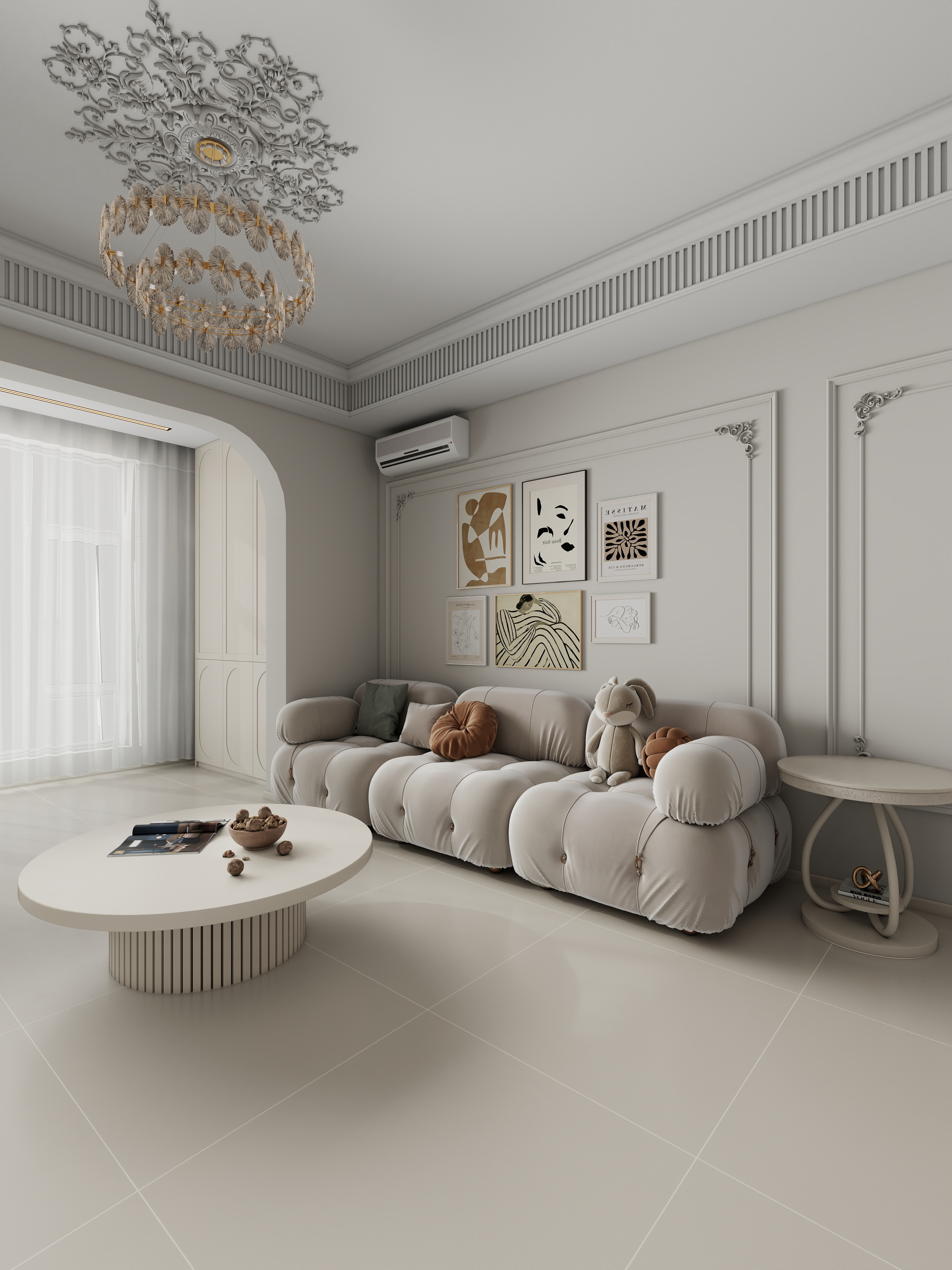 成爽-四川成都绿景国际（105平法式简约三居室）装修效果图