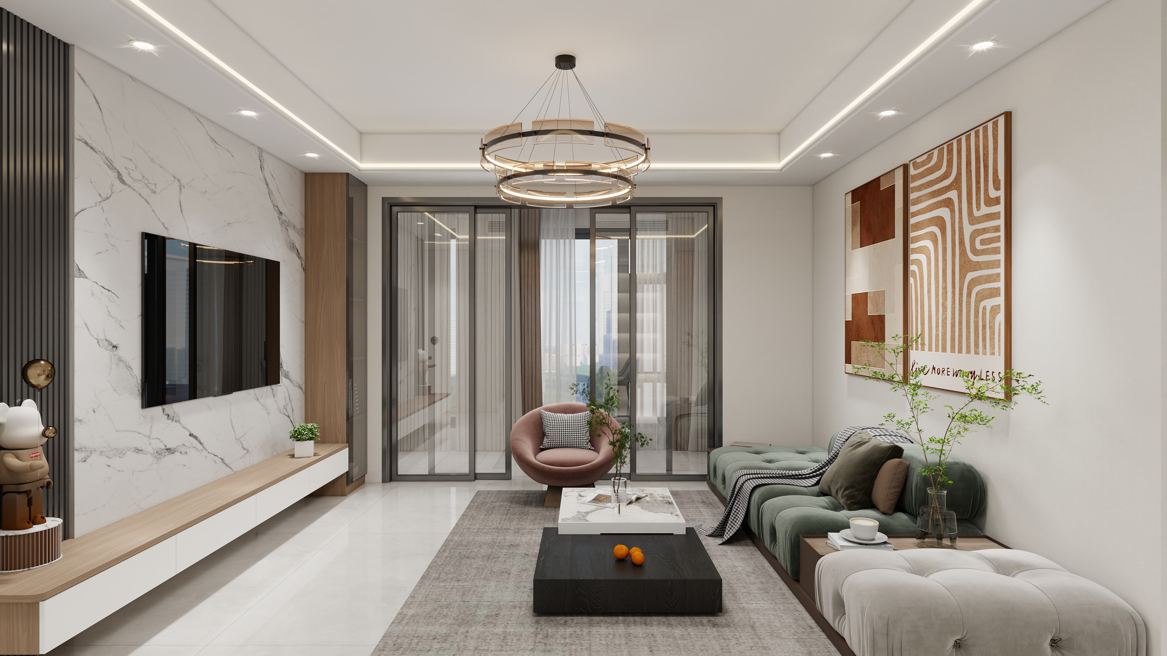 吴新俊-《暖居》-现代四居室-装修设计方案