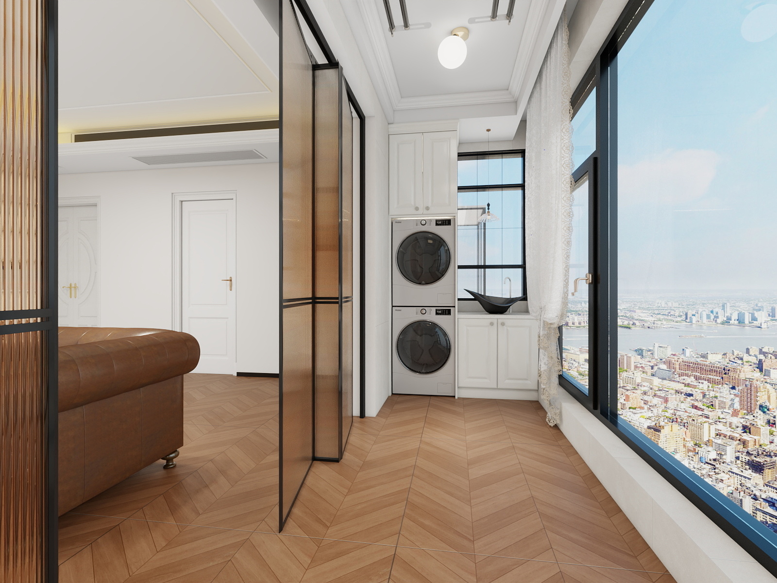 优一家装饰公司-125㎡3室复古美式-装修设计方案