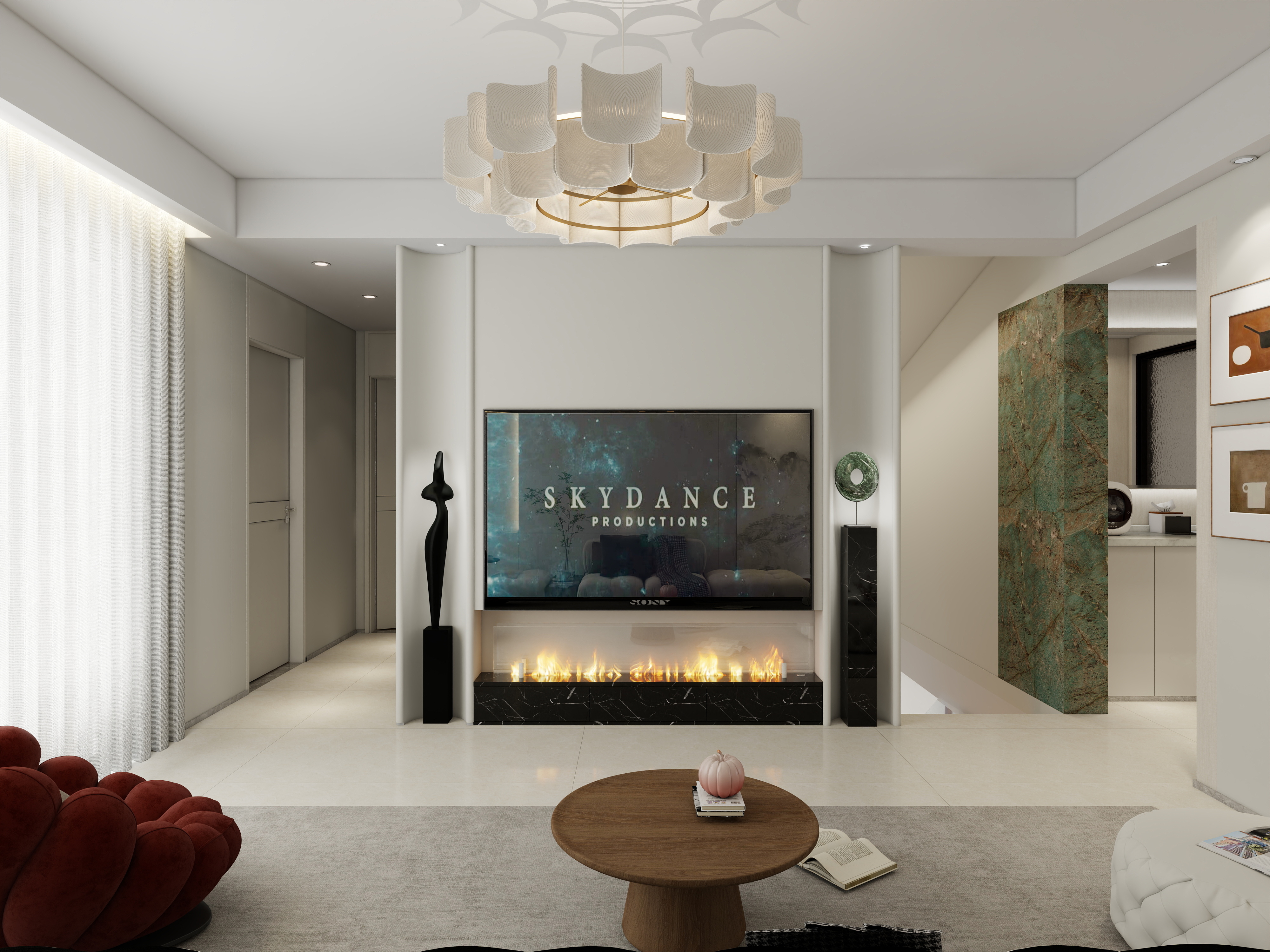 栖合设计-小loft复式别墅混搭风格设计-装修设计方案