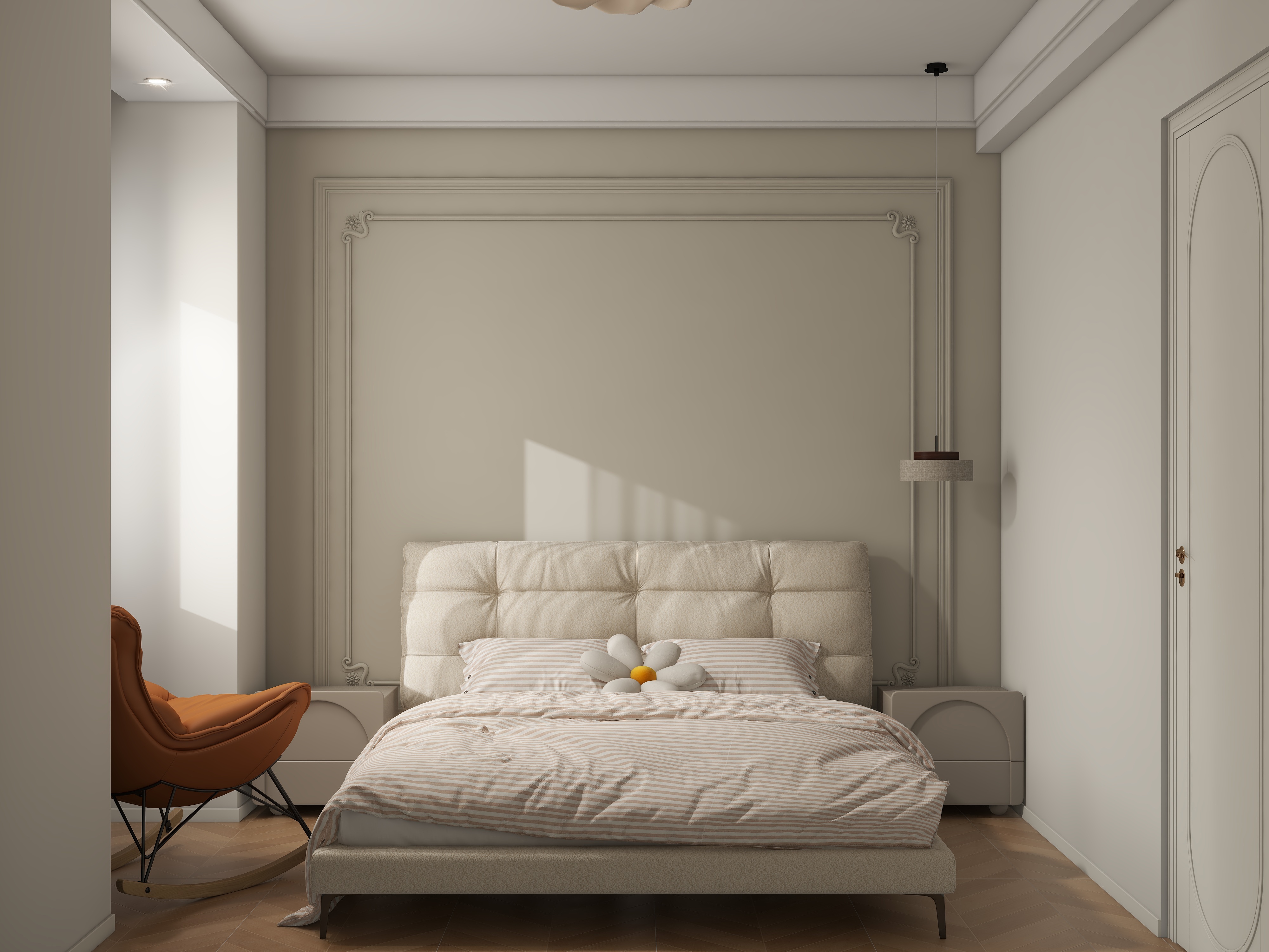 设计师珂源-武汉二十四城美式129㎡3室装修效果图