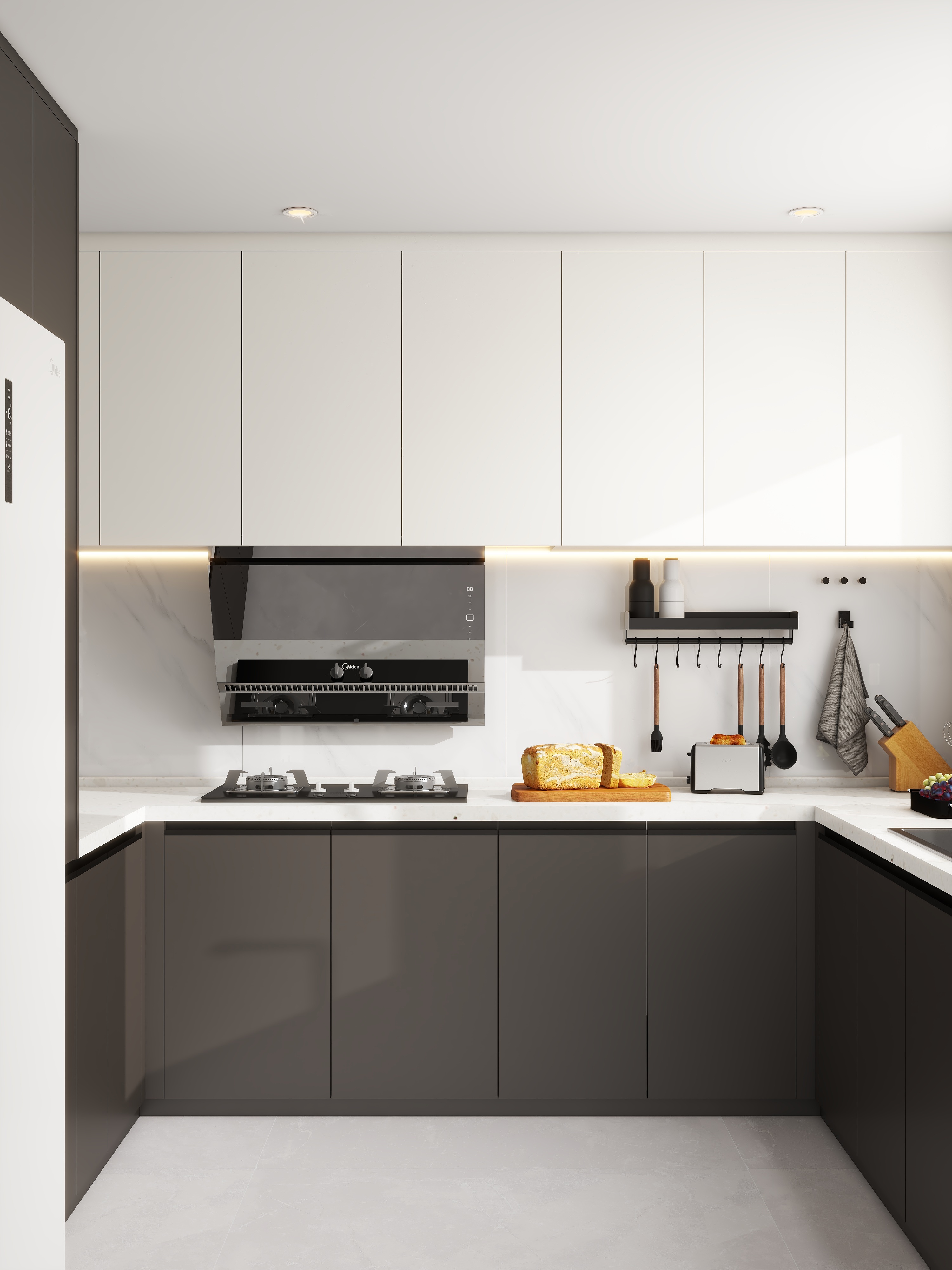 设计师珂源-碧水家园现代简约136㎡1室装修效果图