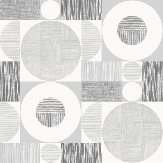 Modern Geometric Pattern Wallpaper 3D Model 1000*1000 in White