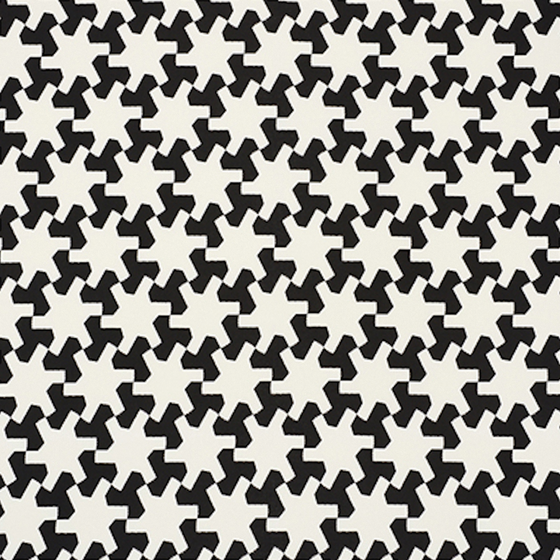 Elegant Black and White Patterned Wallpaper 3D Model
