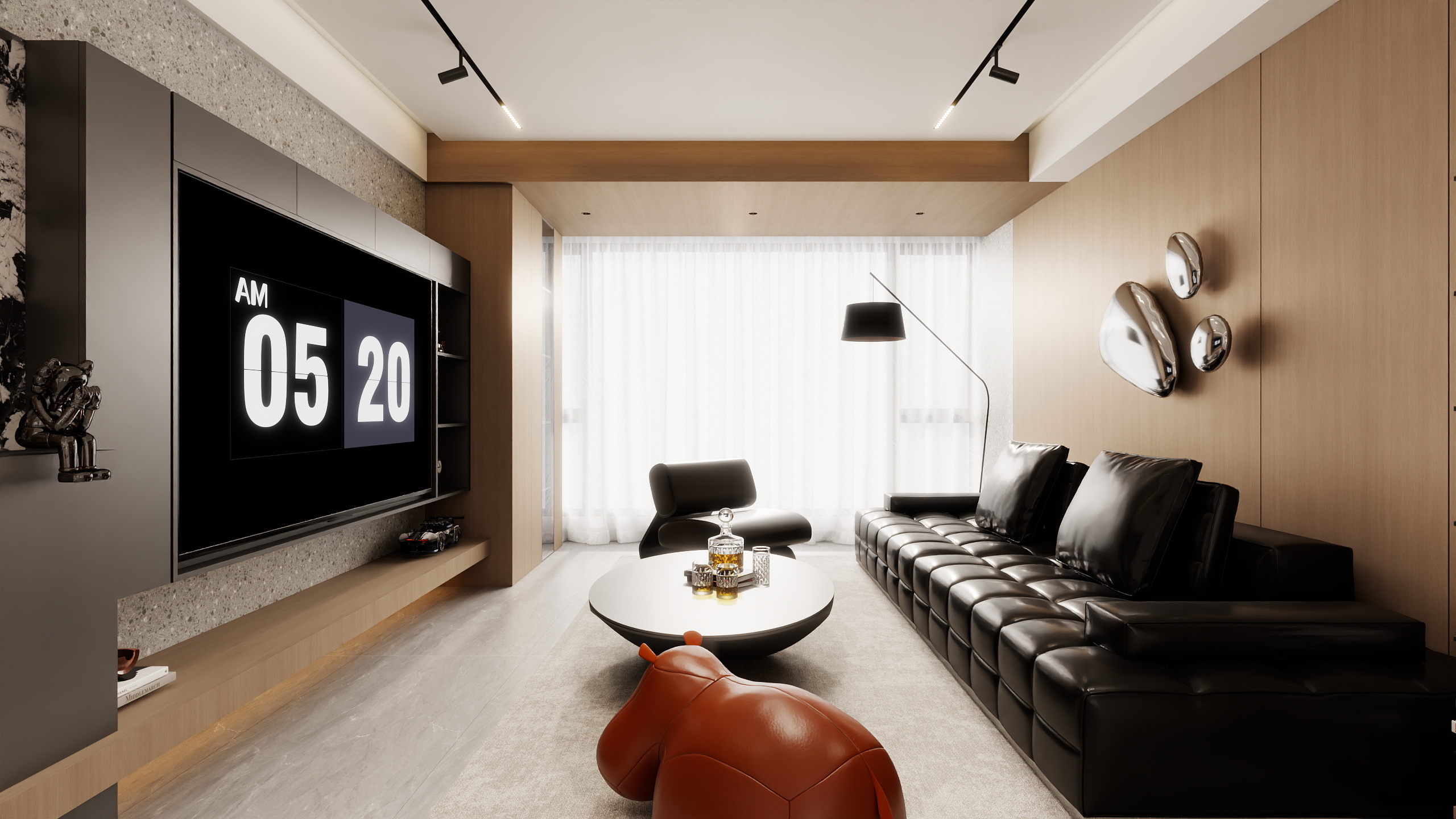 萤飞秋叶随-现代轻奢100平方-装修设计方案