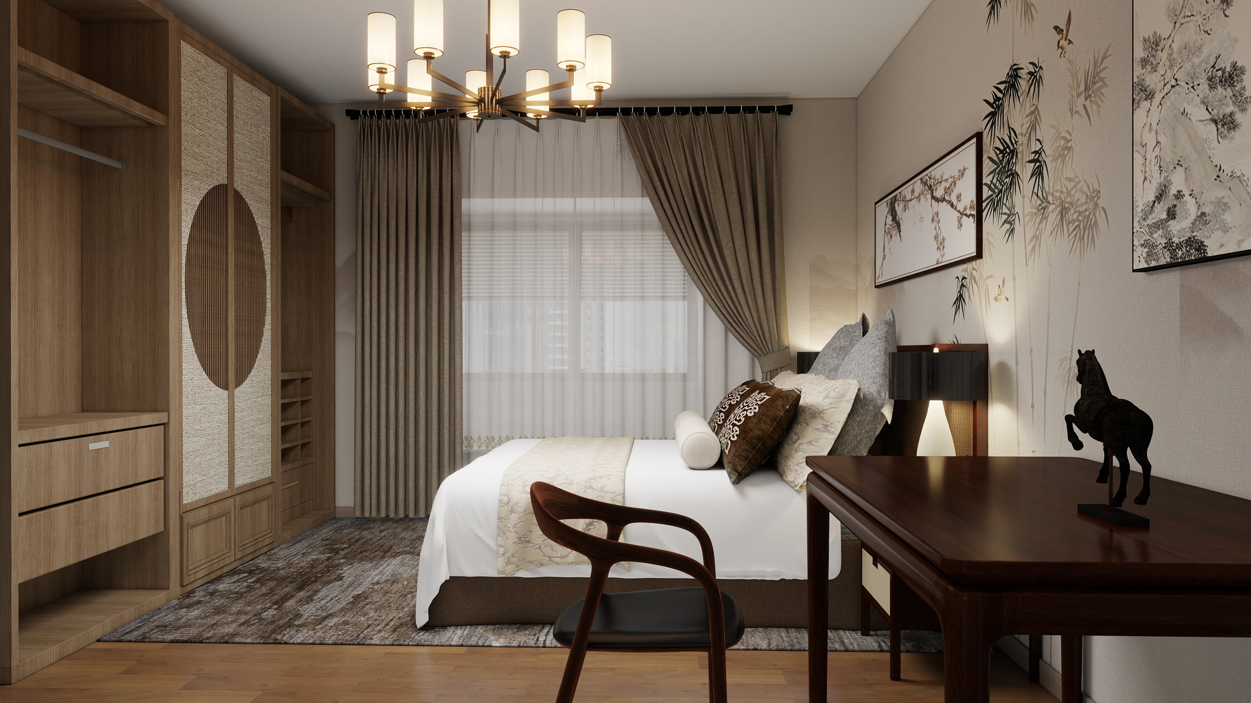 心态要好233-190㎡3室装修效果图