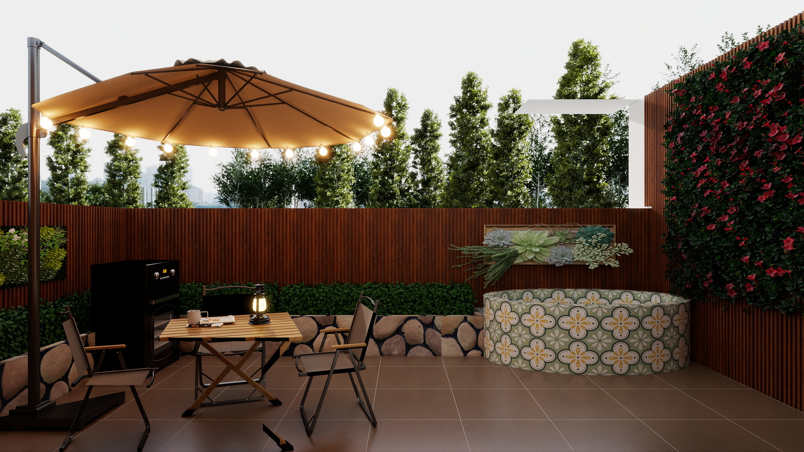 之风科技-万山华府轻奢178㎡2室装修效果图