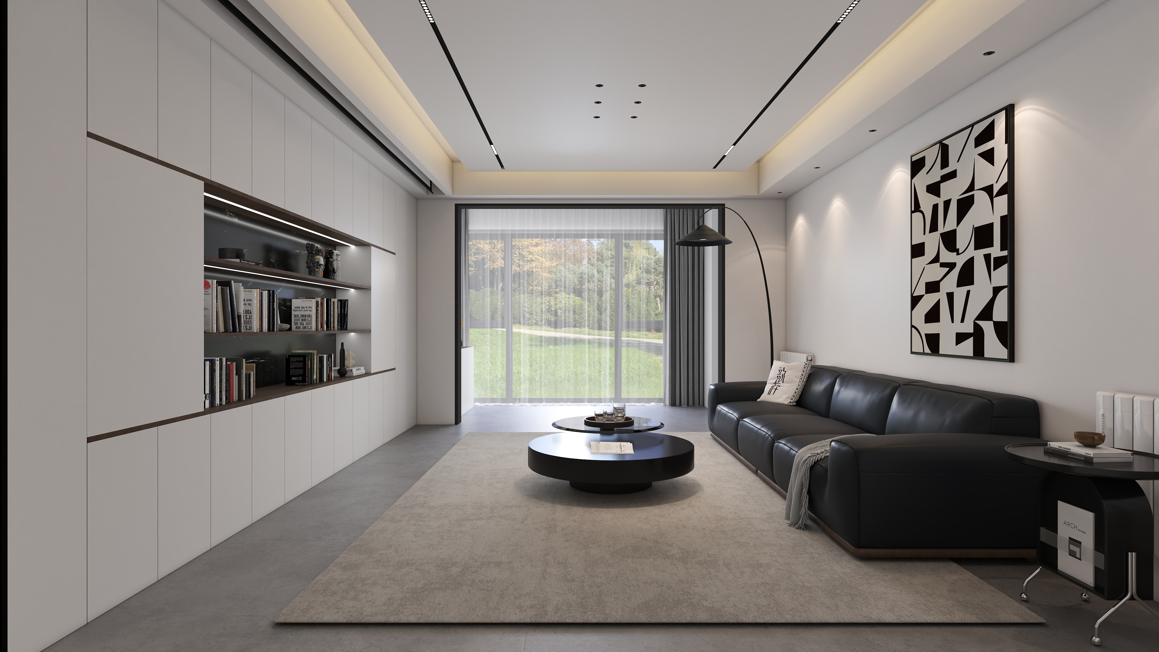 柒景设计-149大平层 黑白灰-装修设计方案