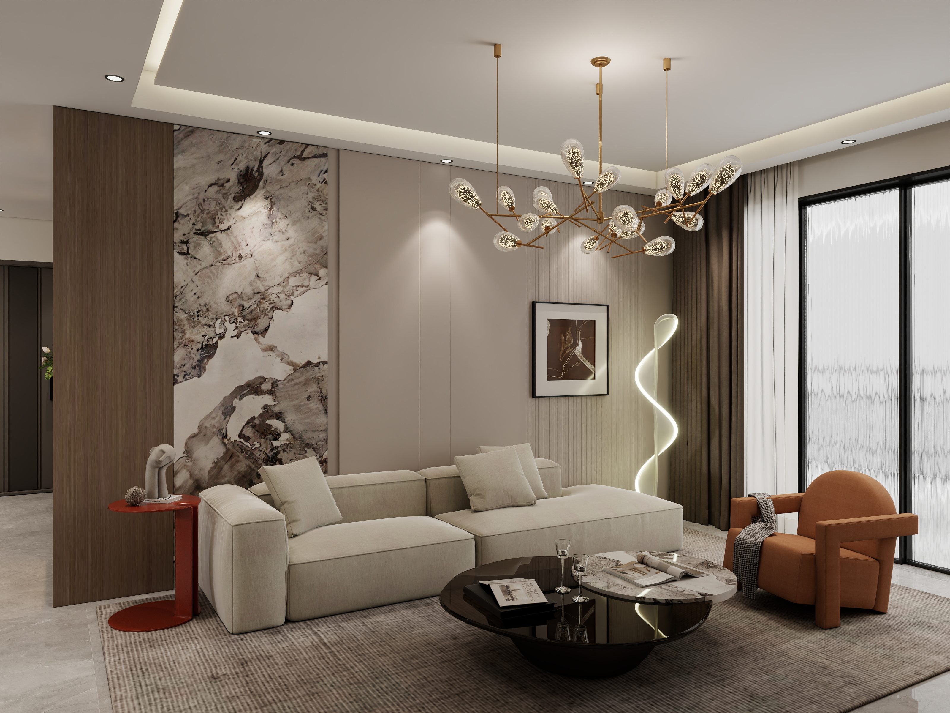 玟佰-现代轻奢-4室126m²-装修设计方案