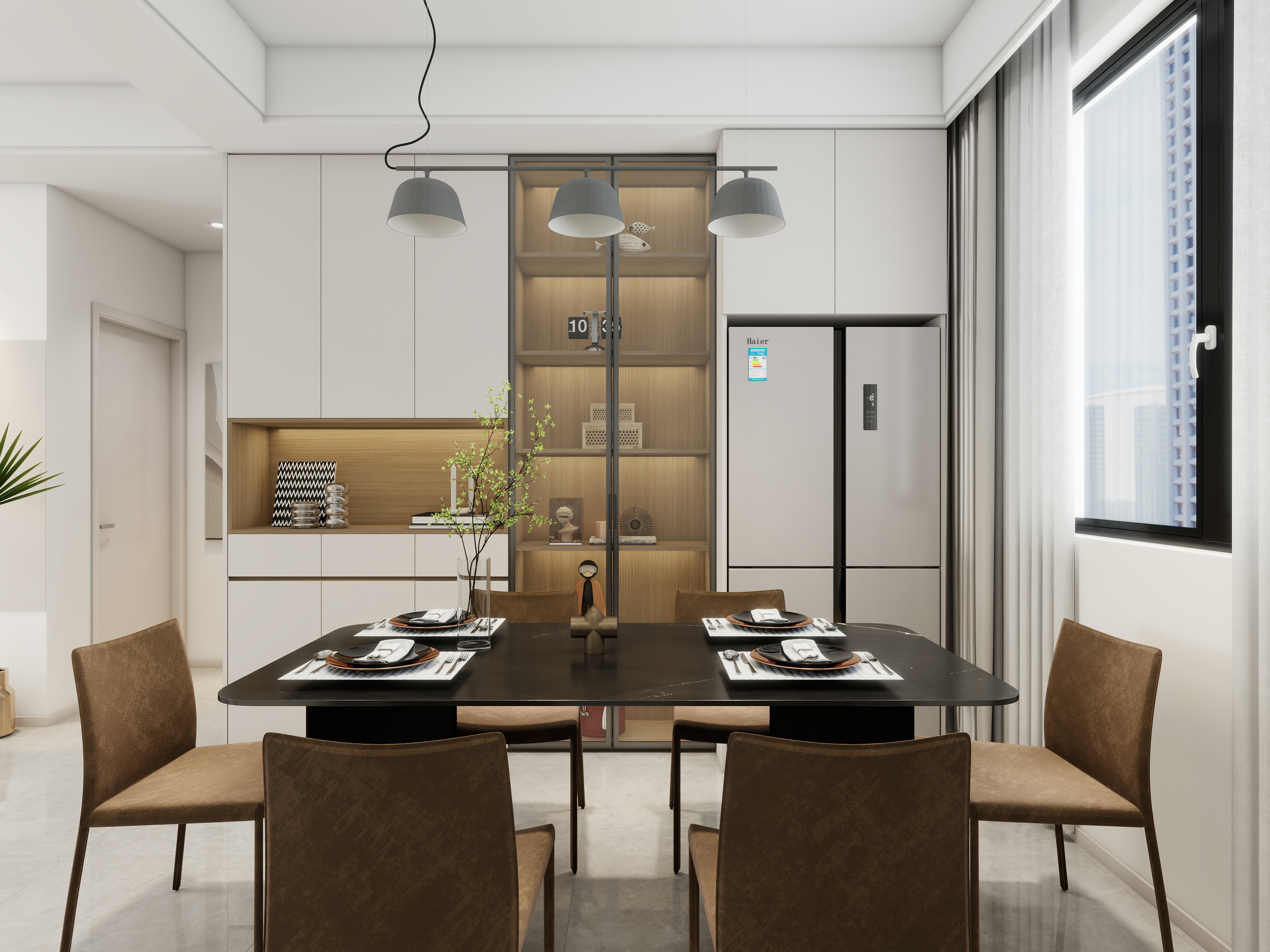 东麦设计工作室-尚德华府现代简约三室126㎡-装修设计方案