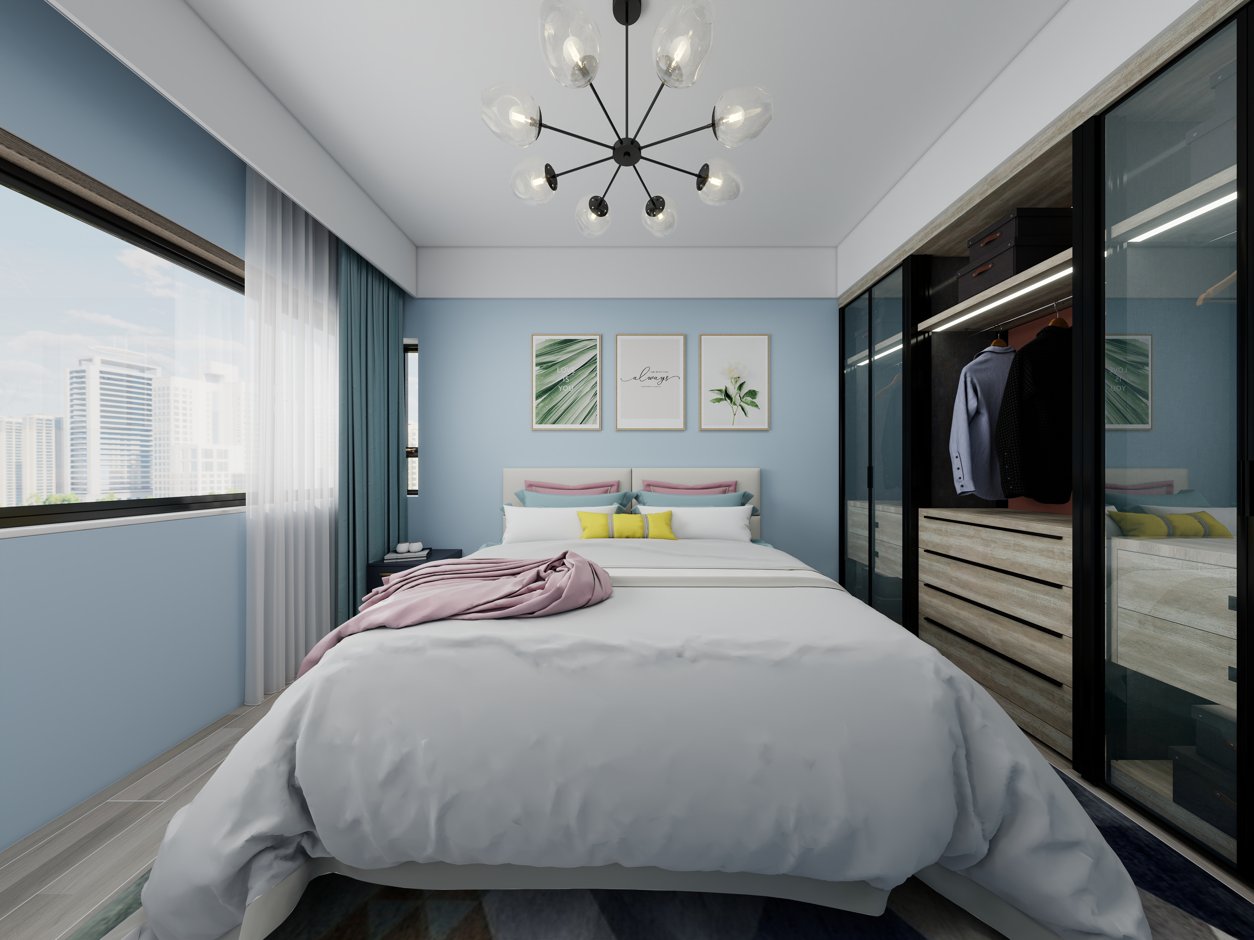 张军伟-中德英伦联邦117㎡3室-装修设计方案