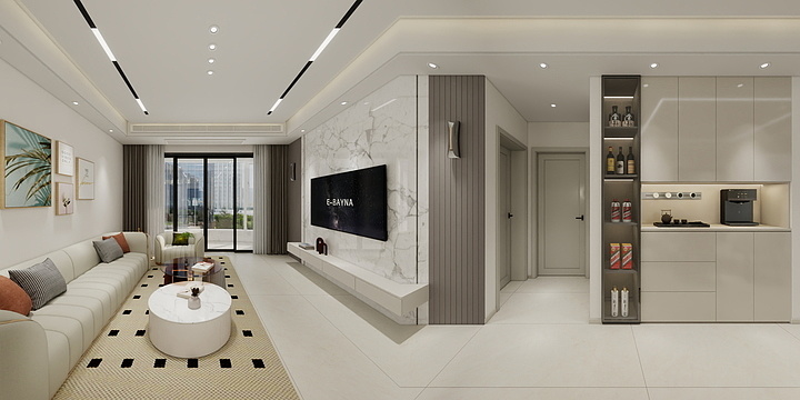 王星-140㎡现代3居-装修设计方案