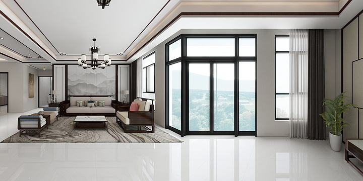 比木装饰-新中式165㎡3室-装修设计方案