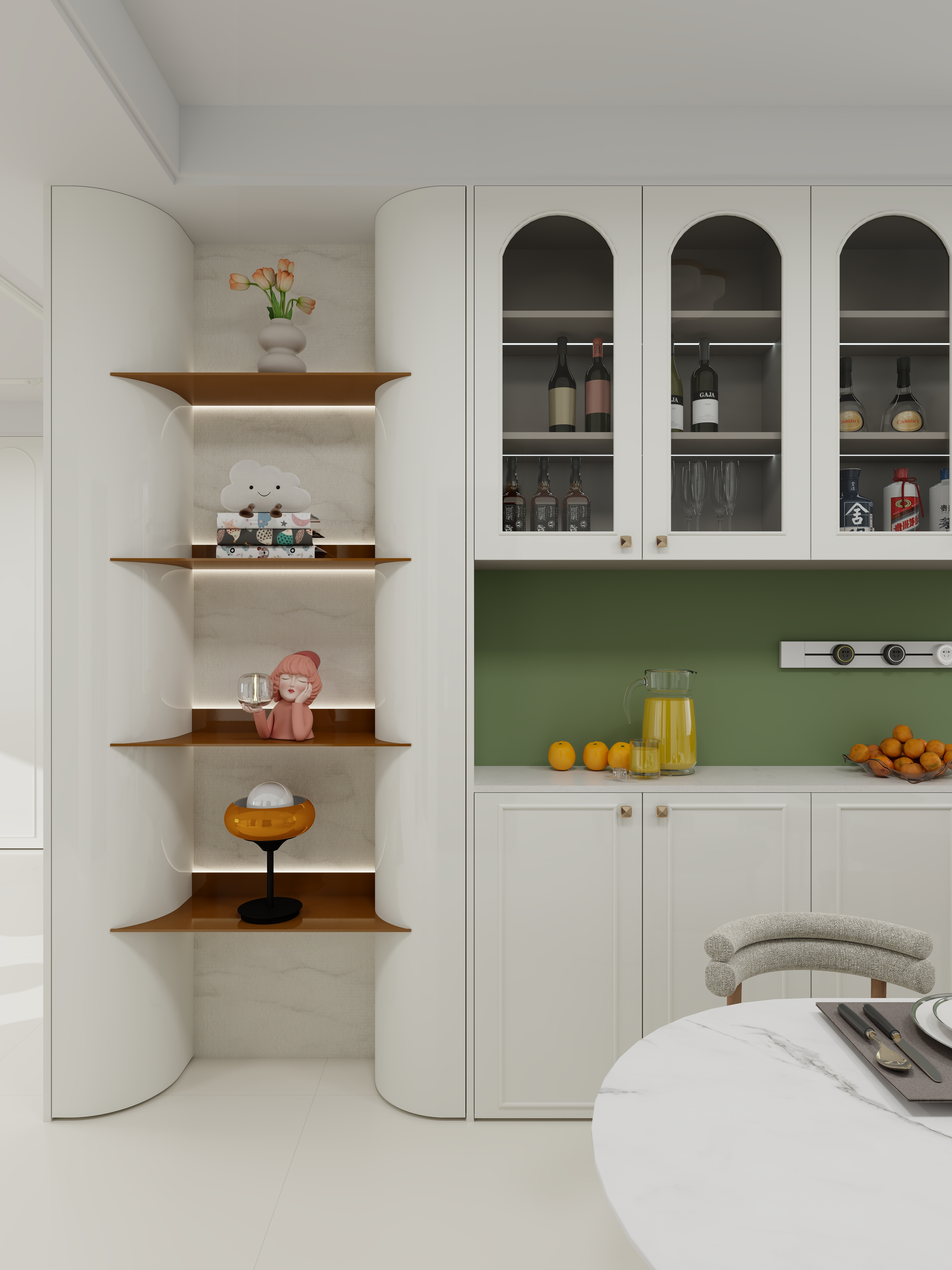 康洁家居-赵雪粉-天樾府轻奢法式风格-装修设计方案