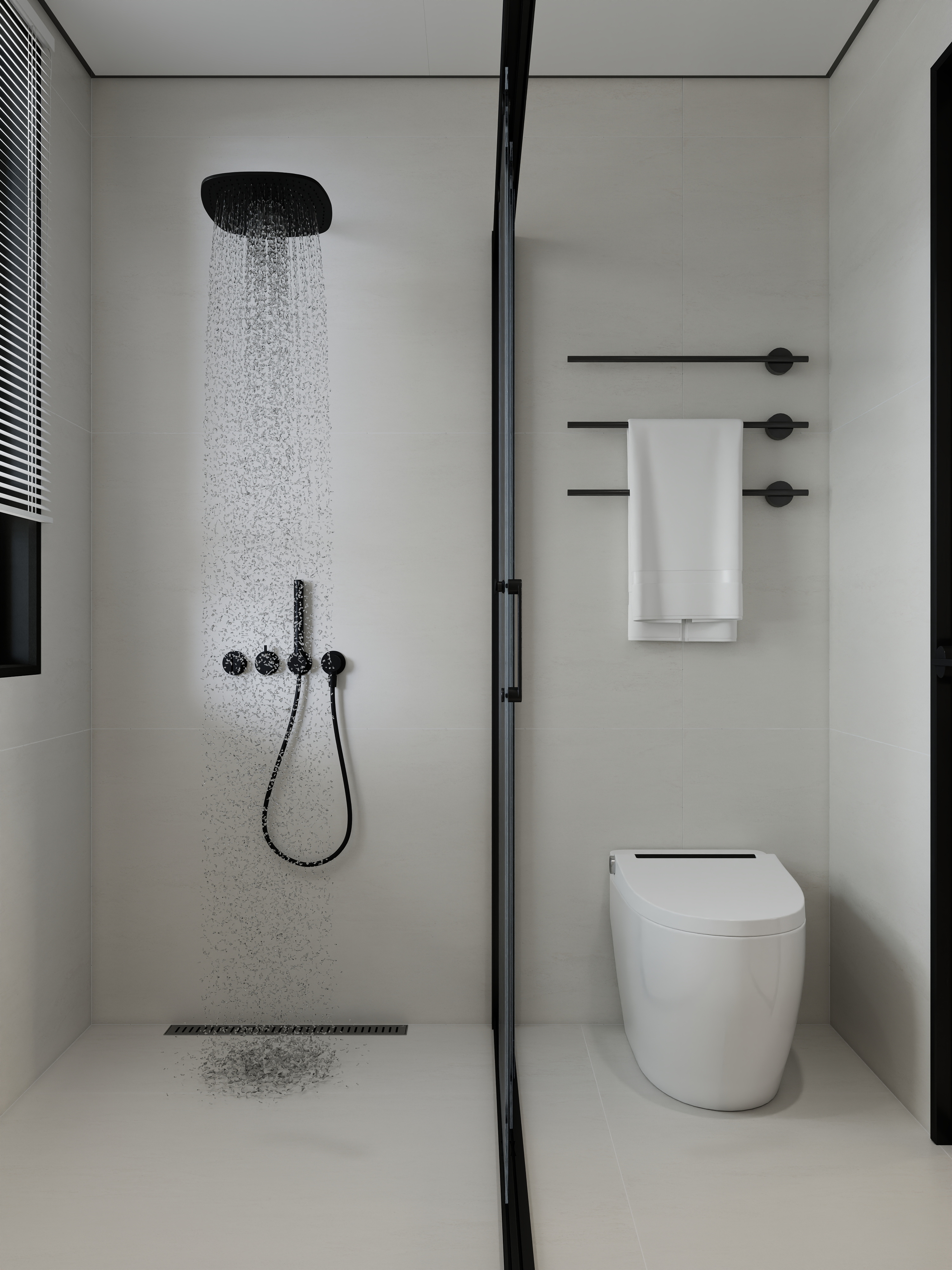 王飞丨星尘设计-150平现代风格横厅三房装修效果图