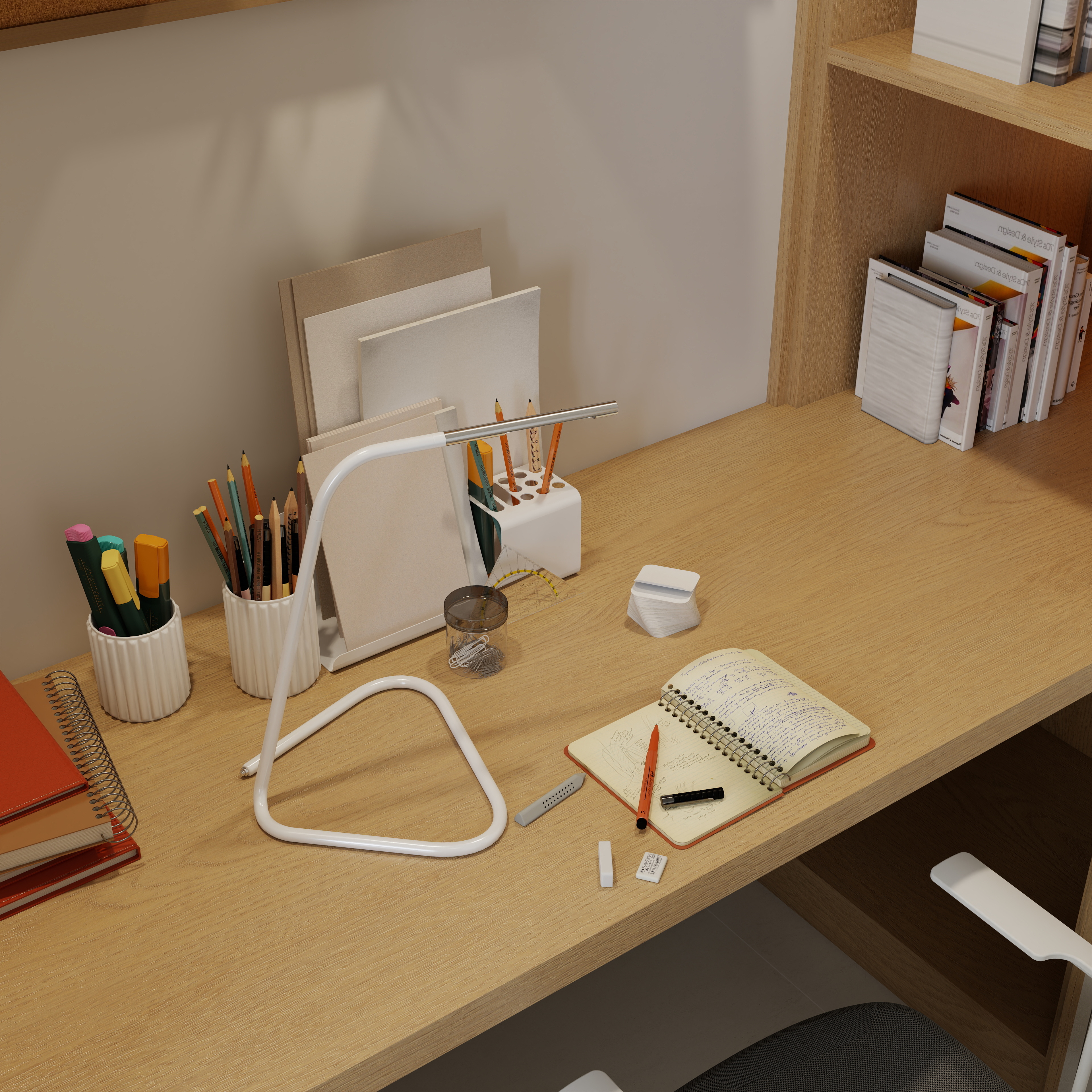 王飞丨星尘设计-150平现代风格横厅三房装修效果图