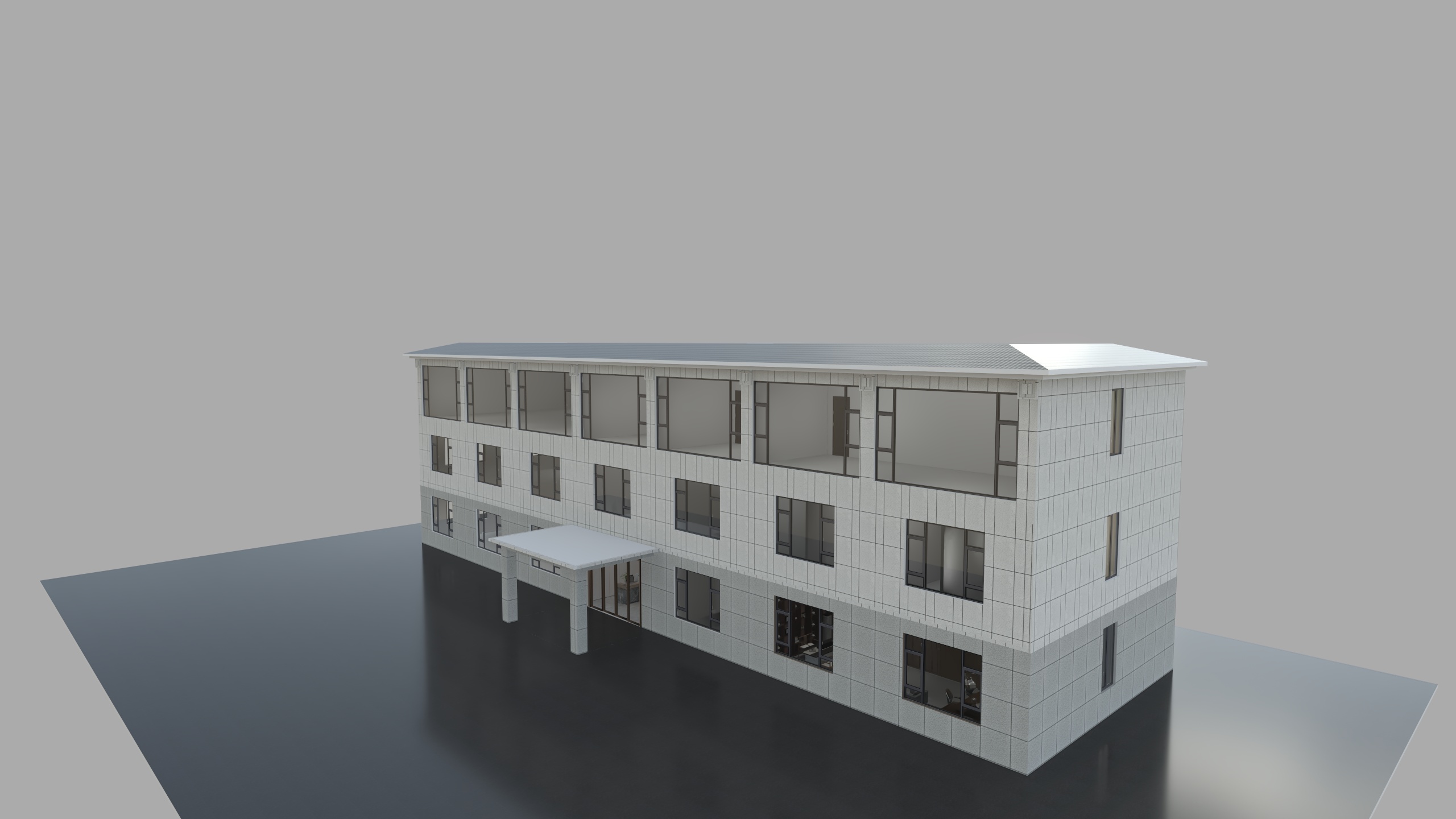 茗屋装饰出品-办公楼双塘-装修设计方案