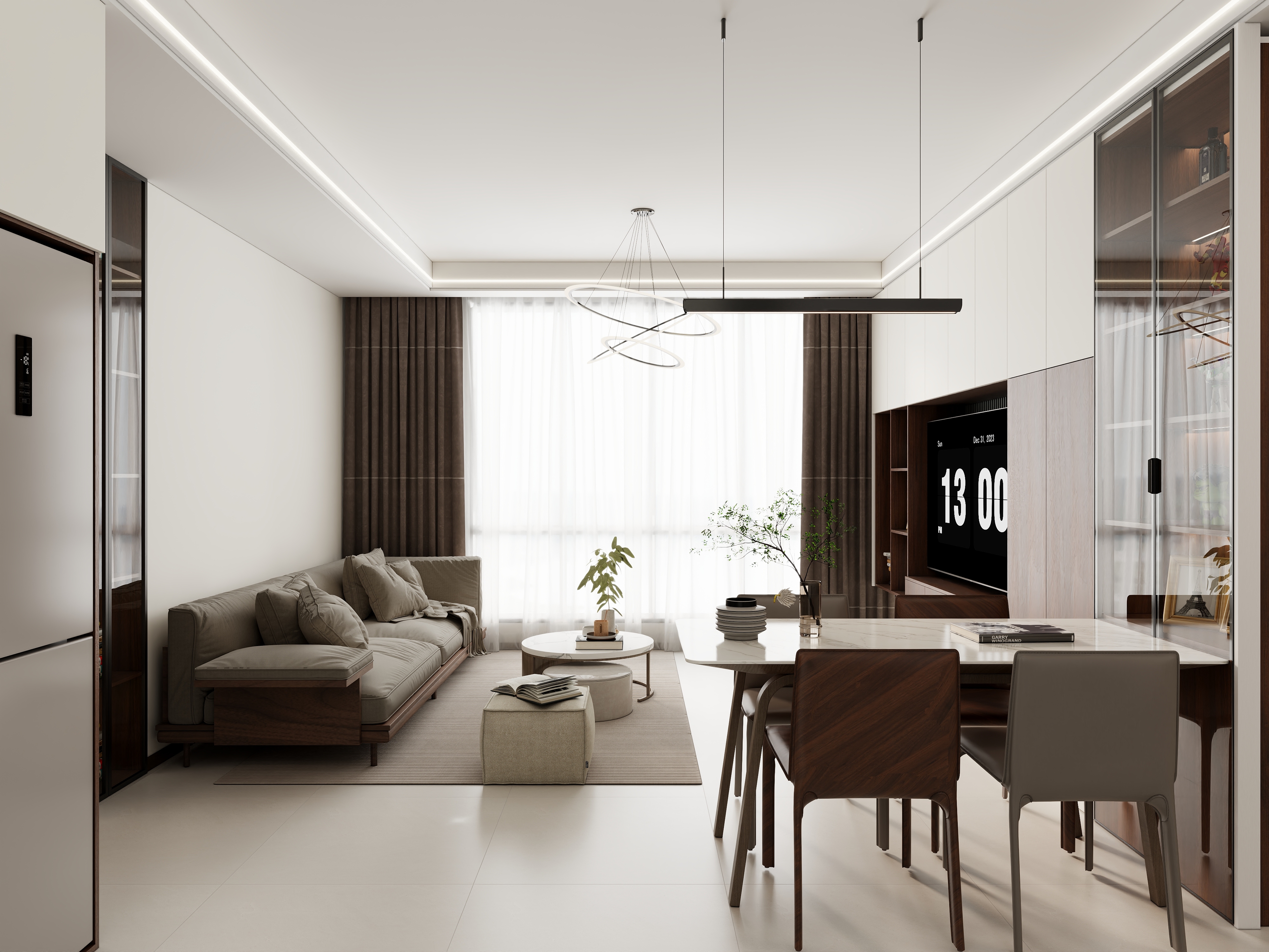 室内设计|阿凯-现代简约-装修设计方案