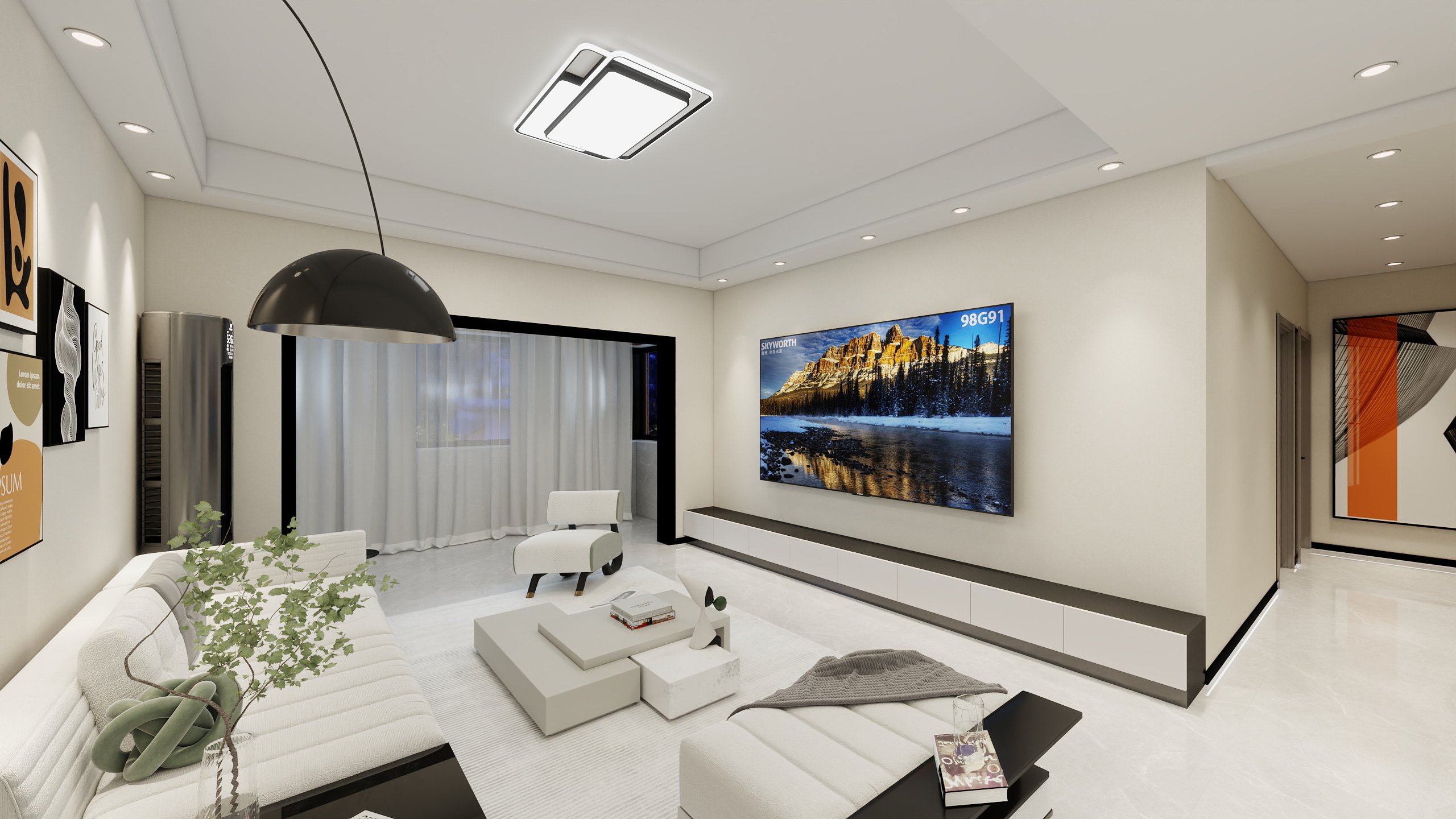 党丶庆全案设计-中航仙本那2号楼2106楼-装修设计方案