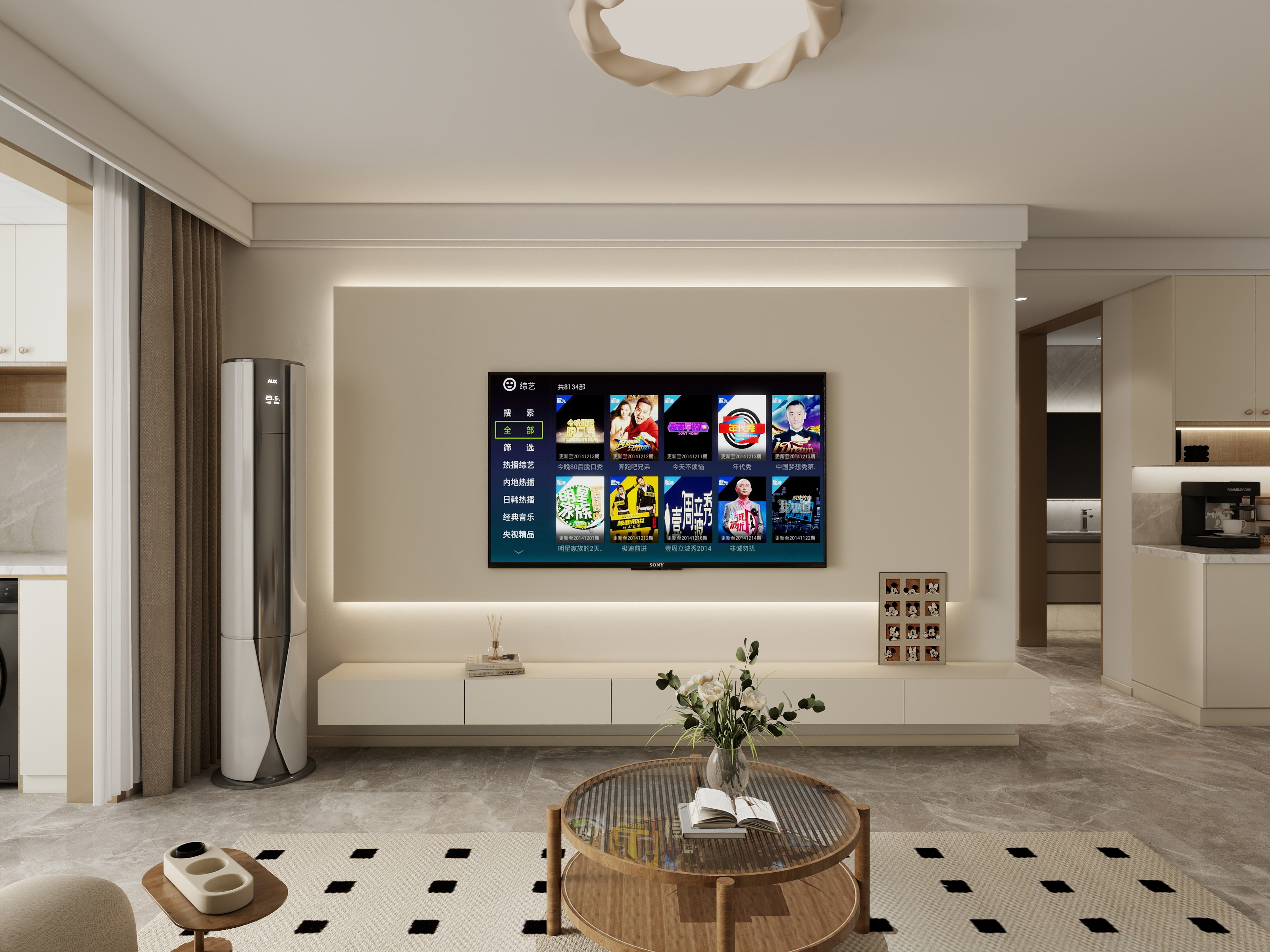 木子r空间设计-田园111㎡3室装修效果图