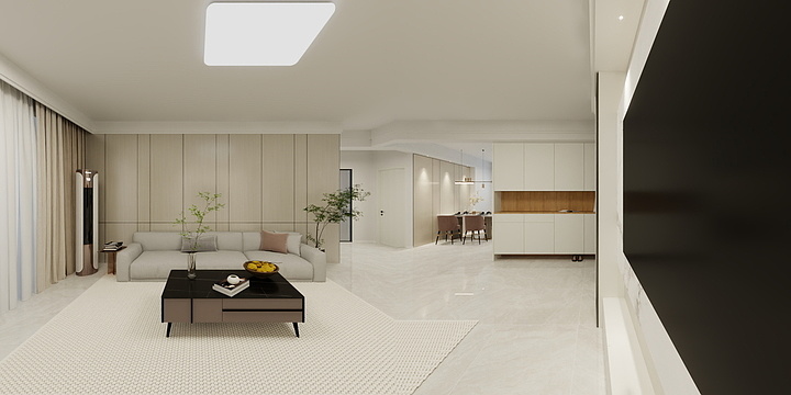 王阿满啊jlQe-现代简约110㎡3室-装修设计方案