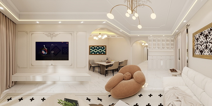 設計師_阿祖-北湖龍湾--103平米-装修设计方案