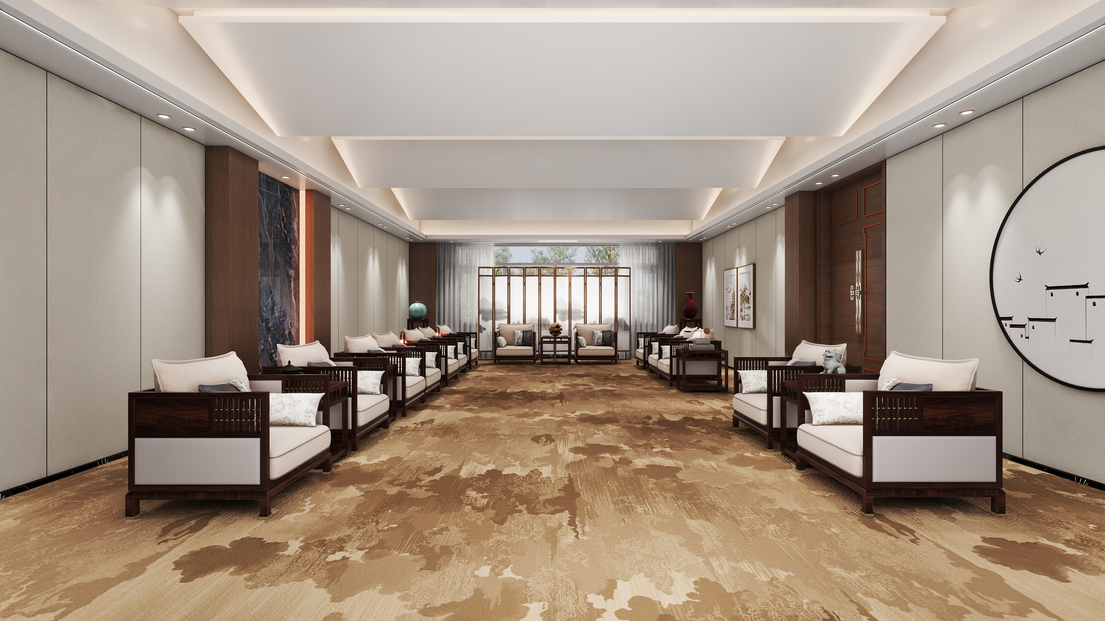 邹偕毓-厂房内接待装修效果图