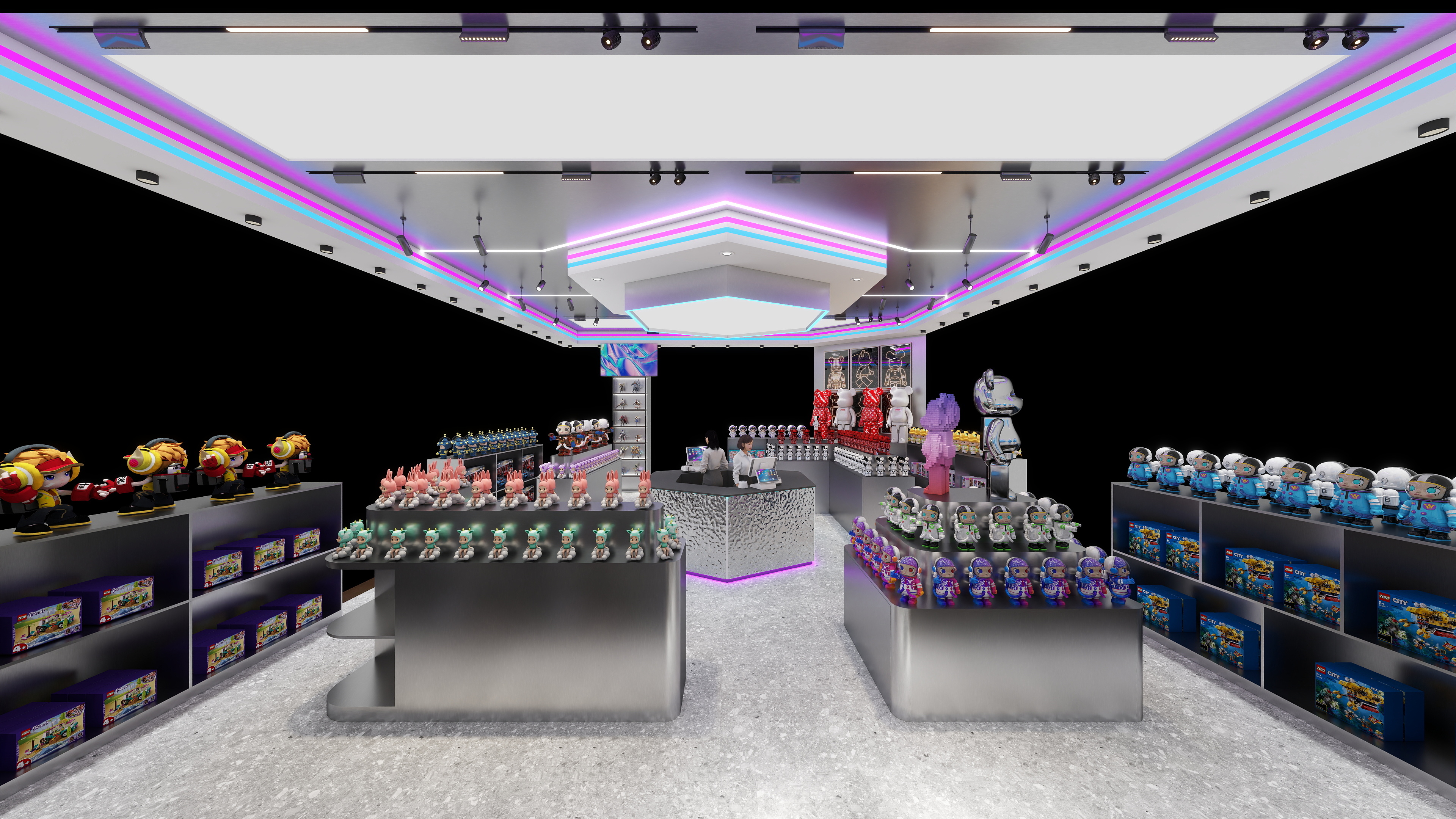 明旭效果图-活力城潮玩店-装修设计方案