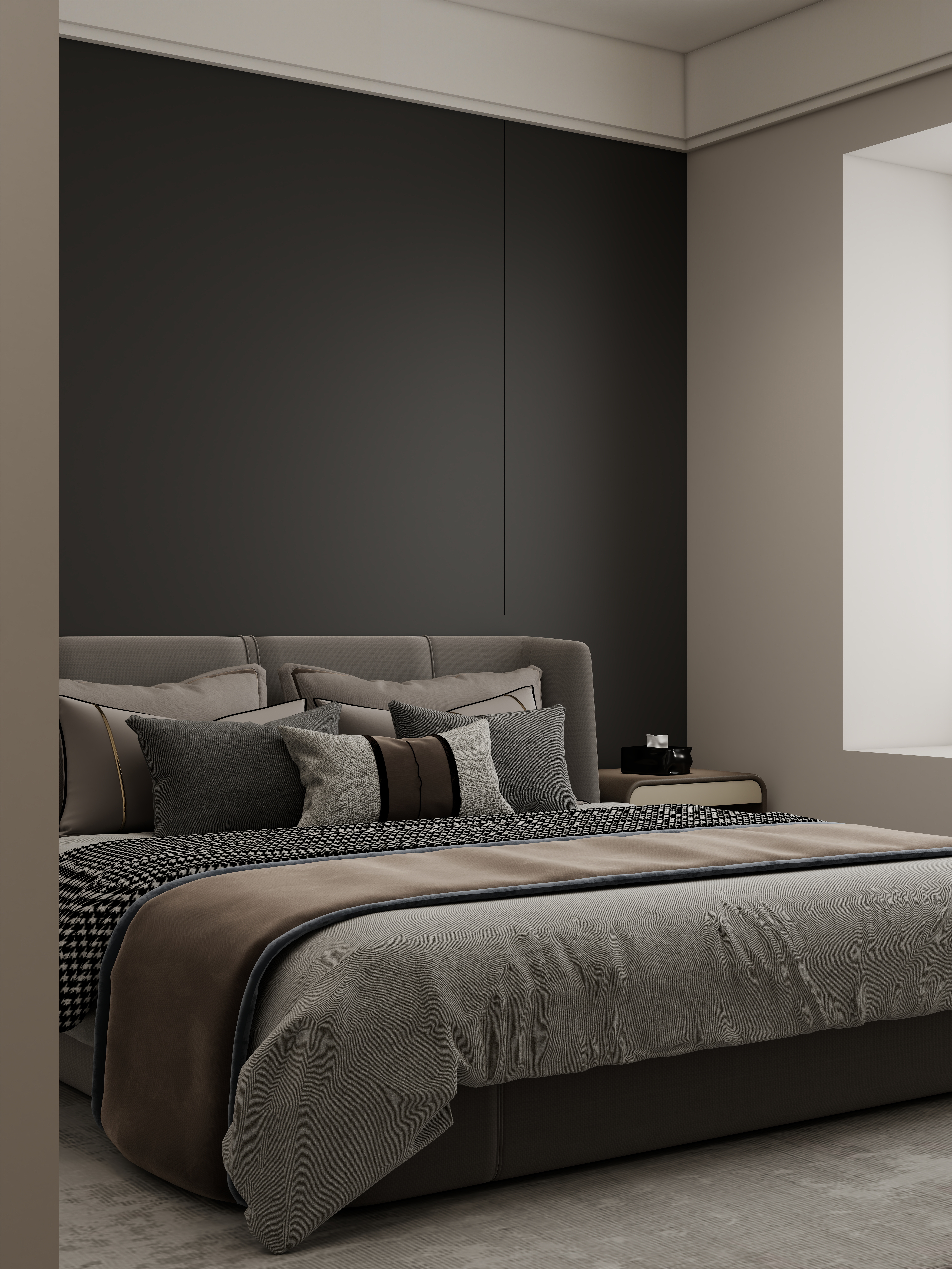 壹诺设计工作室-117㎡3室-现代简约装修效果图