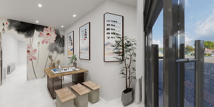 西格玛软装设计-艾灸店-装修设计方案