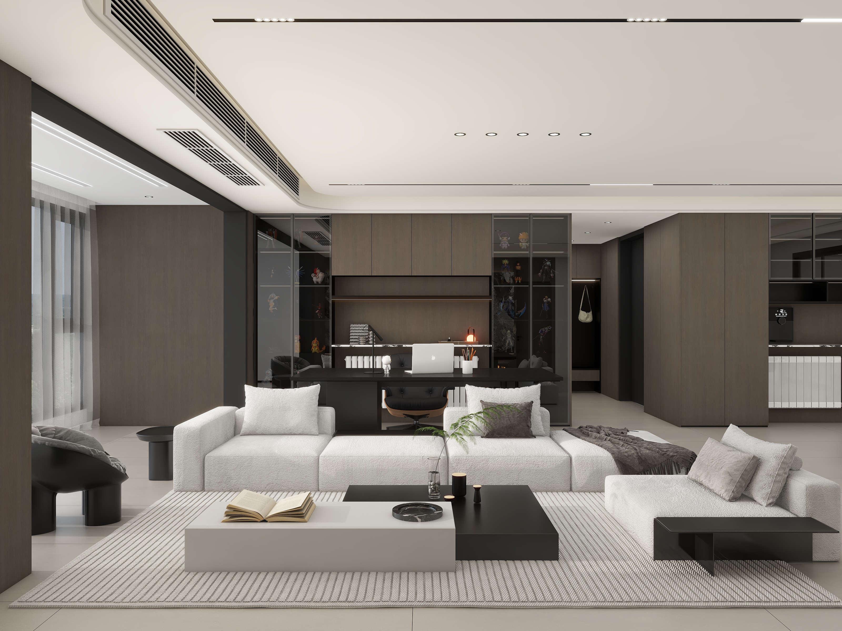 李青越-170平方意式轻奢四居室装修效果图