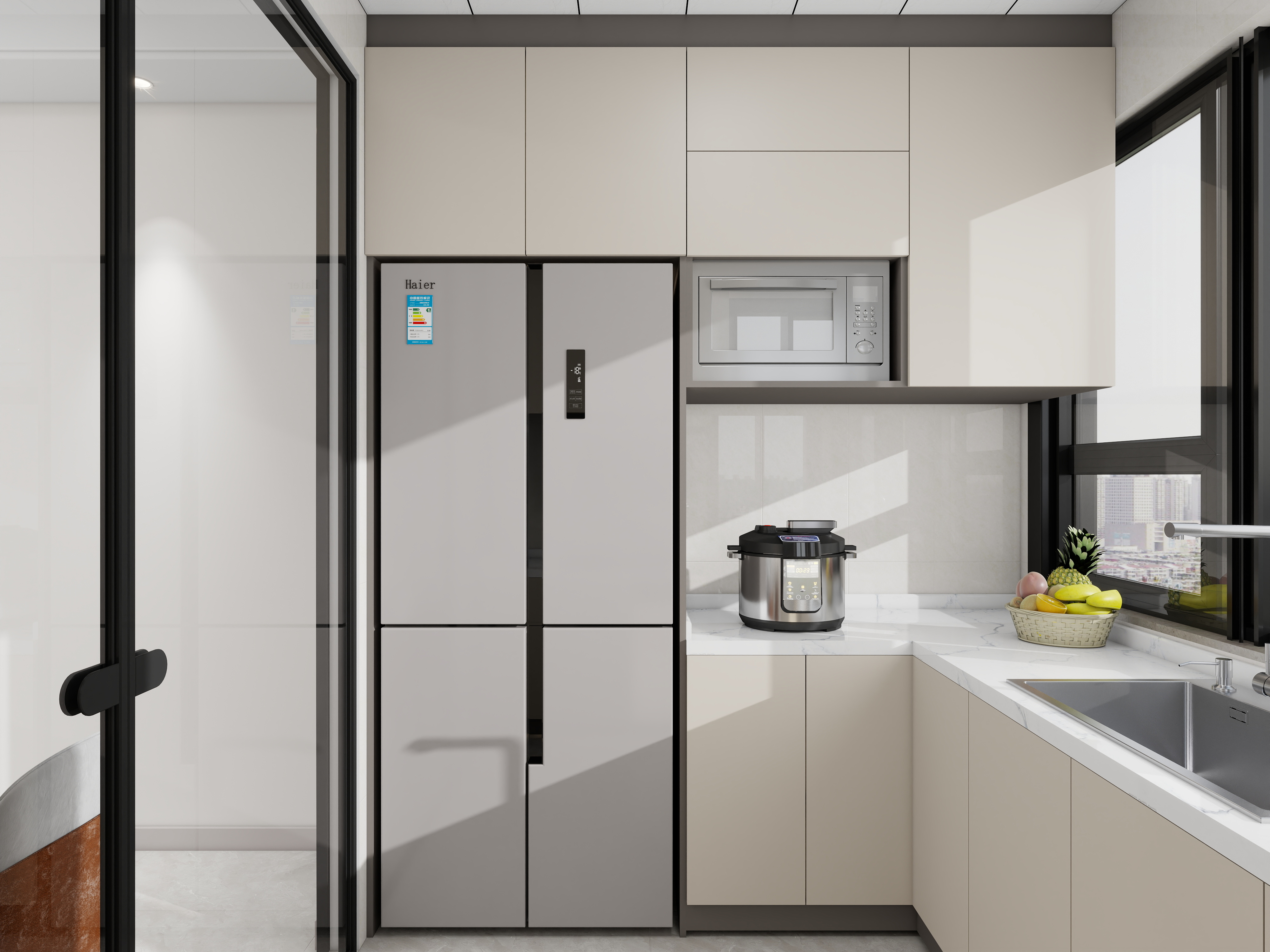 艺雅丽-98平现代简约装修效果图