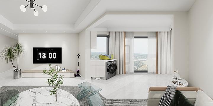 媛媛gLpH-当阳公园大观128平方-装修设计方案