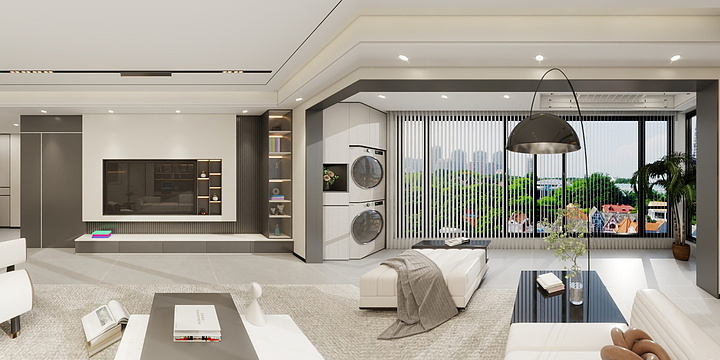 Mr張賸-宏宇尊府10-2-302室效果图-装修设计方案