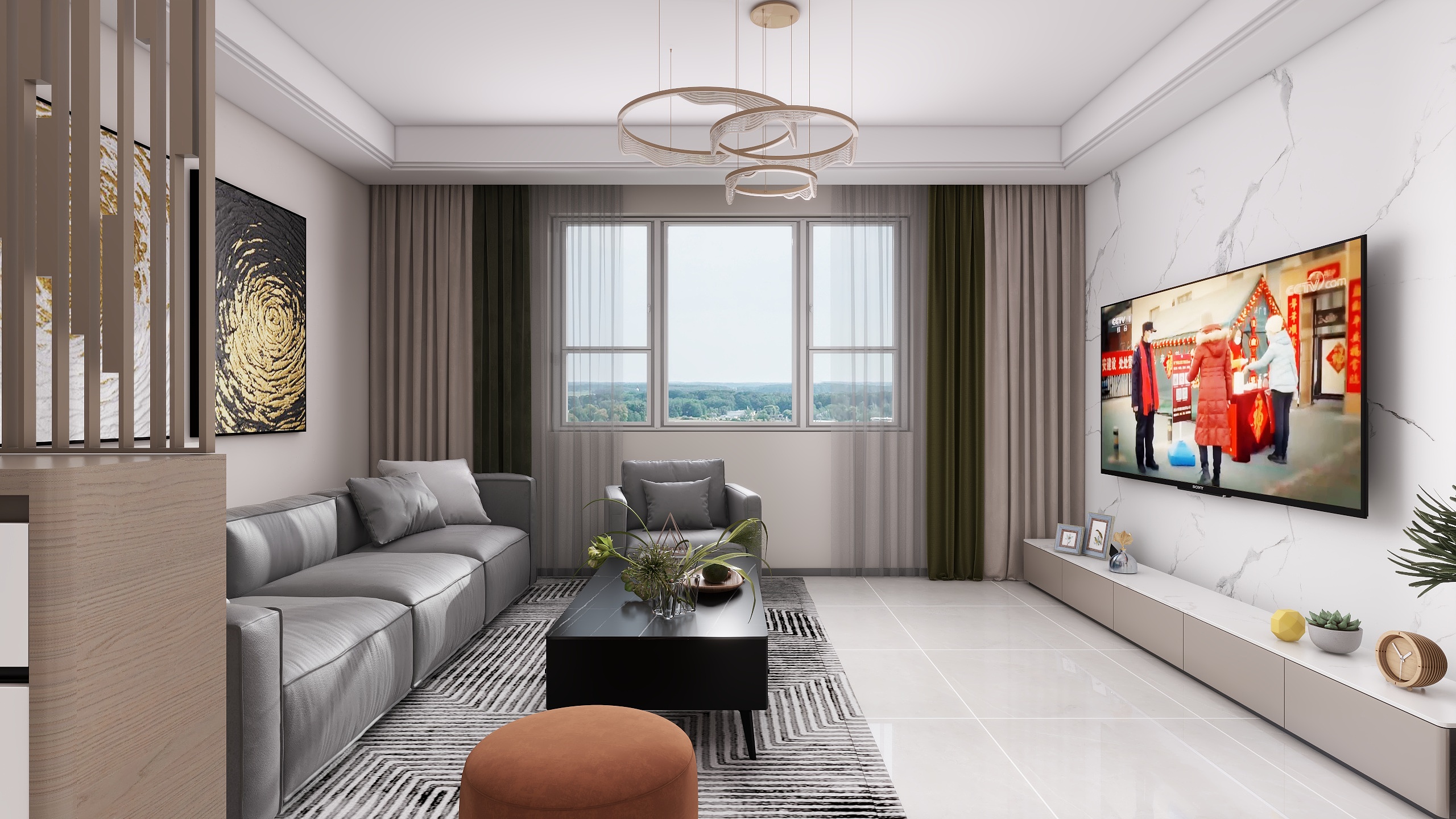 匿名Lesq-住建家园130㎡3室-装修设计方案