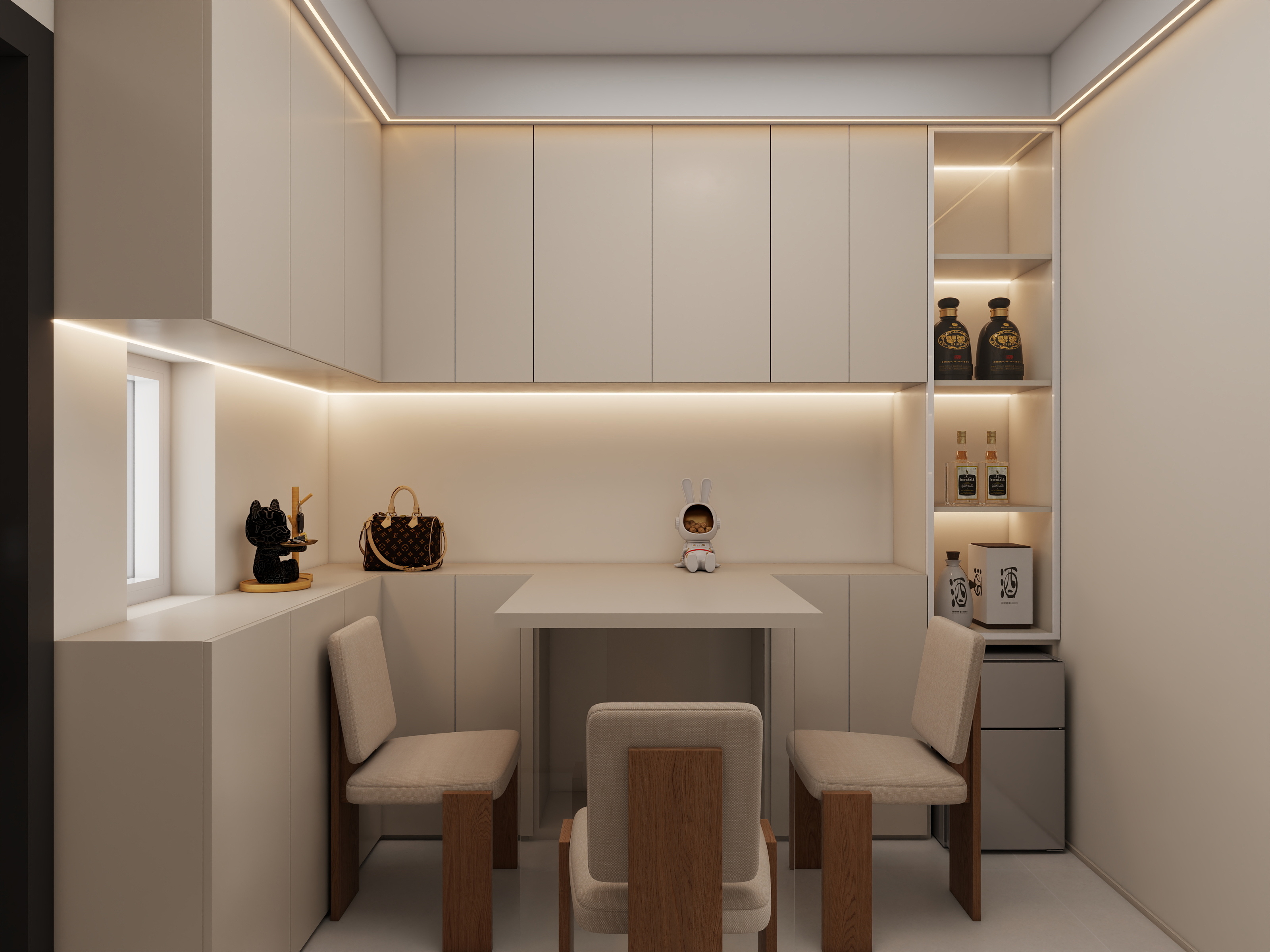 Ezio......-贵州贵阳鲤鱼街8号503(奶油风一室一厅旧房改造)装修效果图