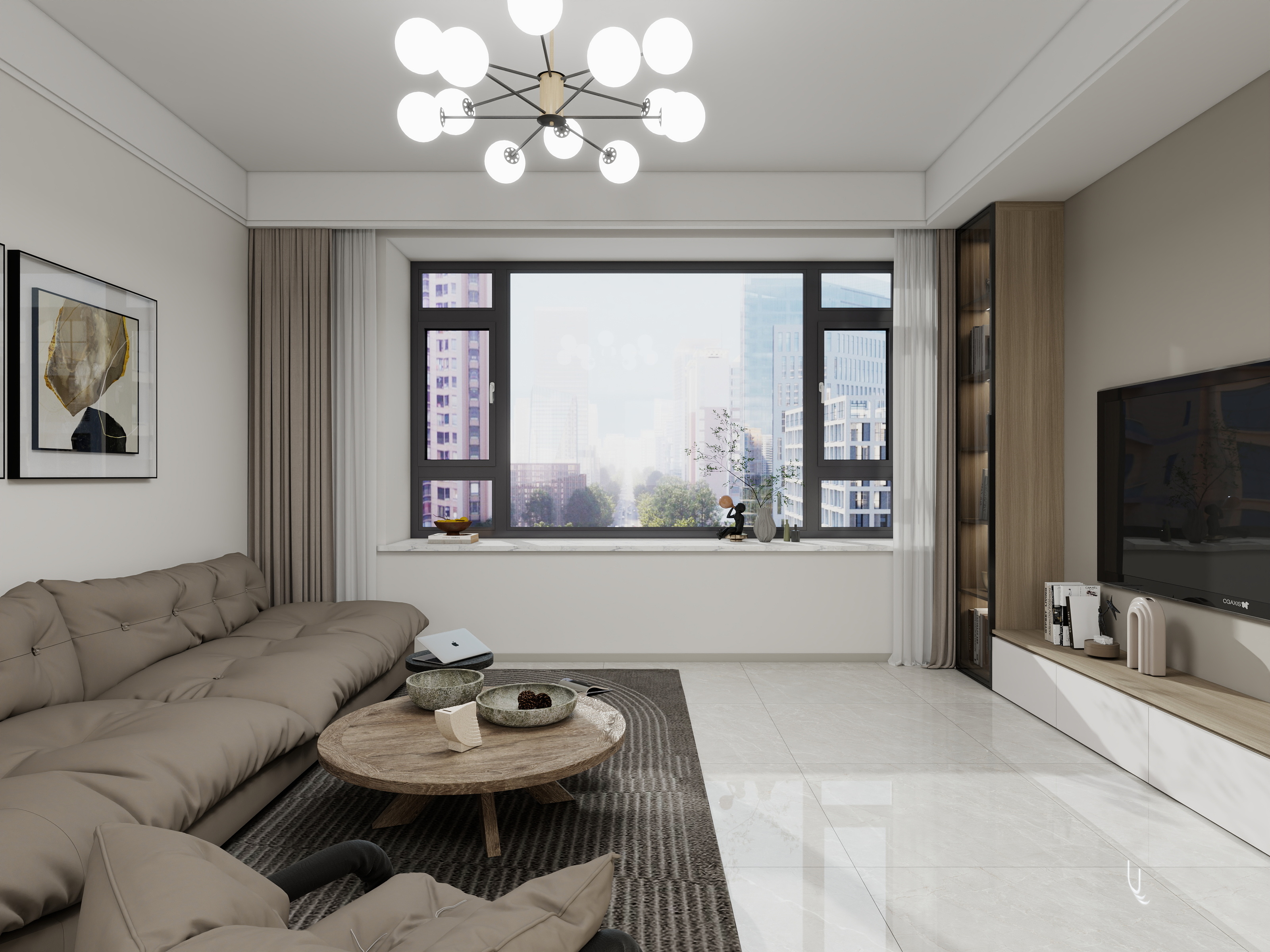 老送的空酒瓶-康桥学府115平方三室改四室-装修设计方案