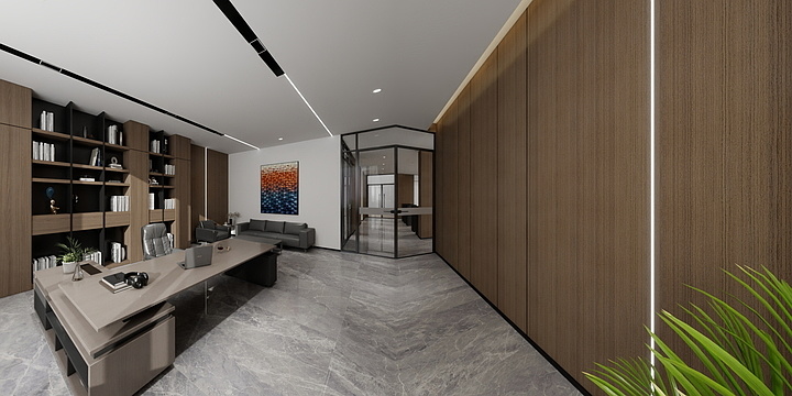 Ace設界-办公室设计效果图-装修设计方案