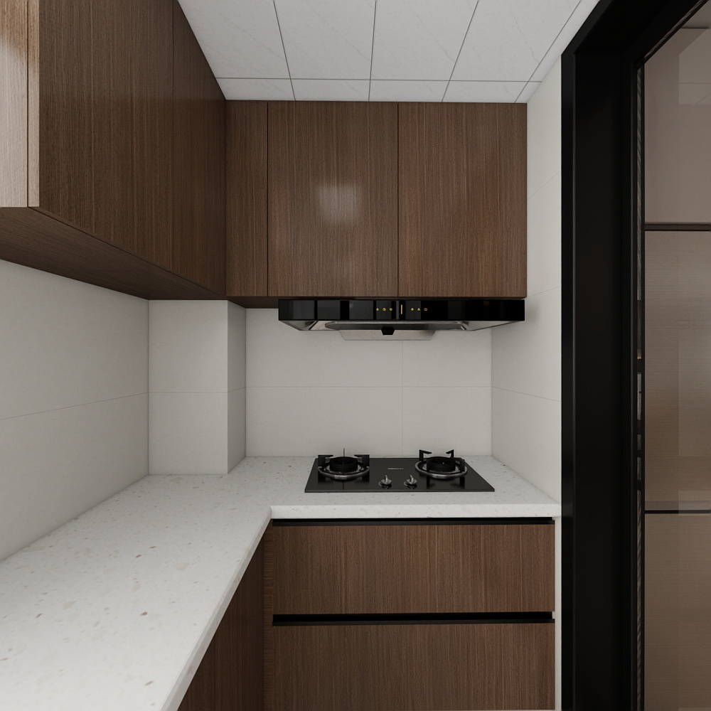 设计达人的小张-现代简约98㎡2室装修效果图