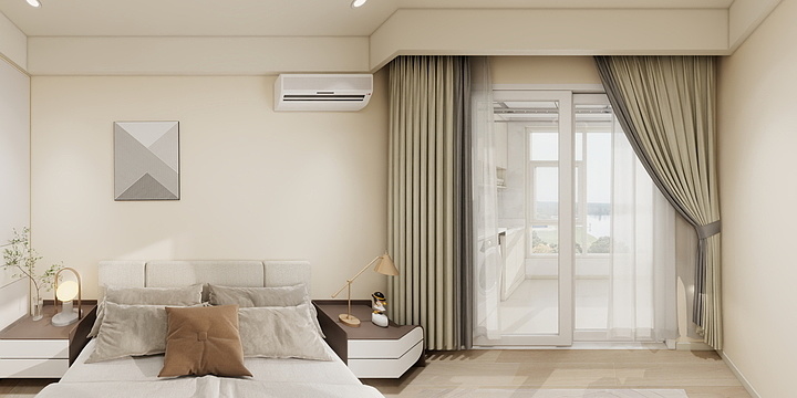 设计师|杨俊红-广月苑4-302奶油风-装修设计方案