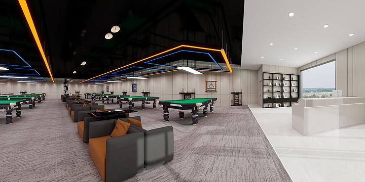 布凡.设计-台球厅-装修设计方案