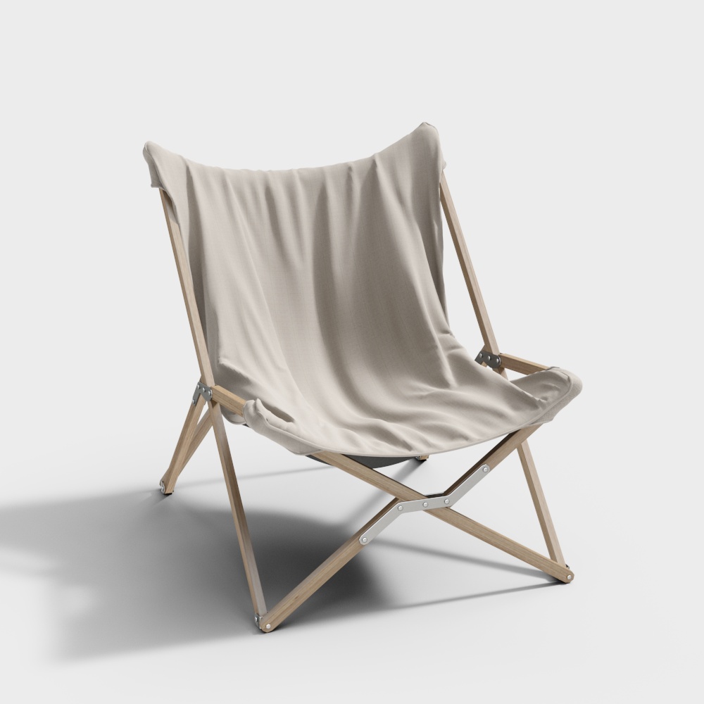 户外折叠椅3D模型
