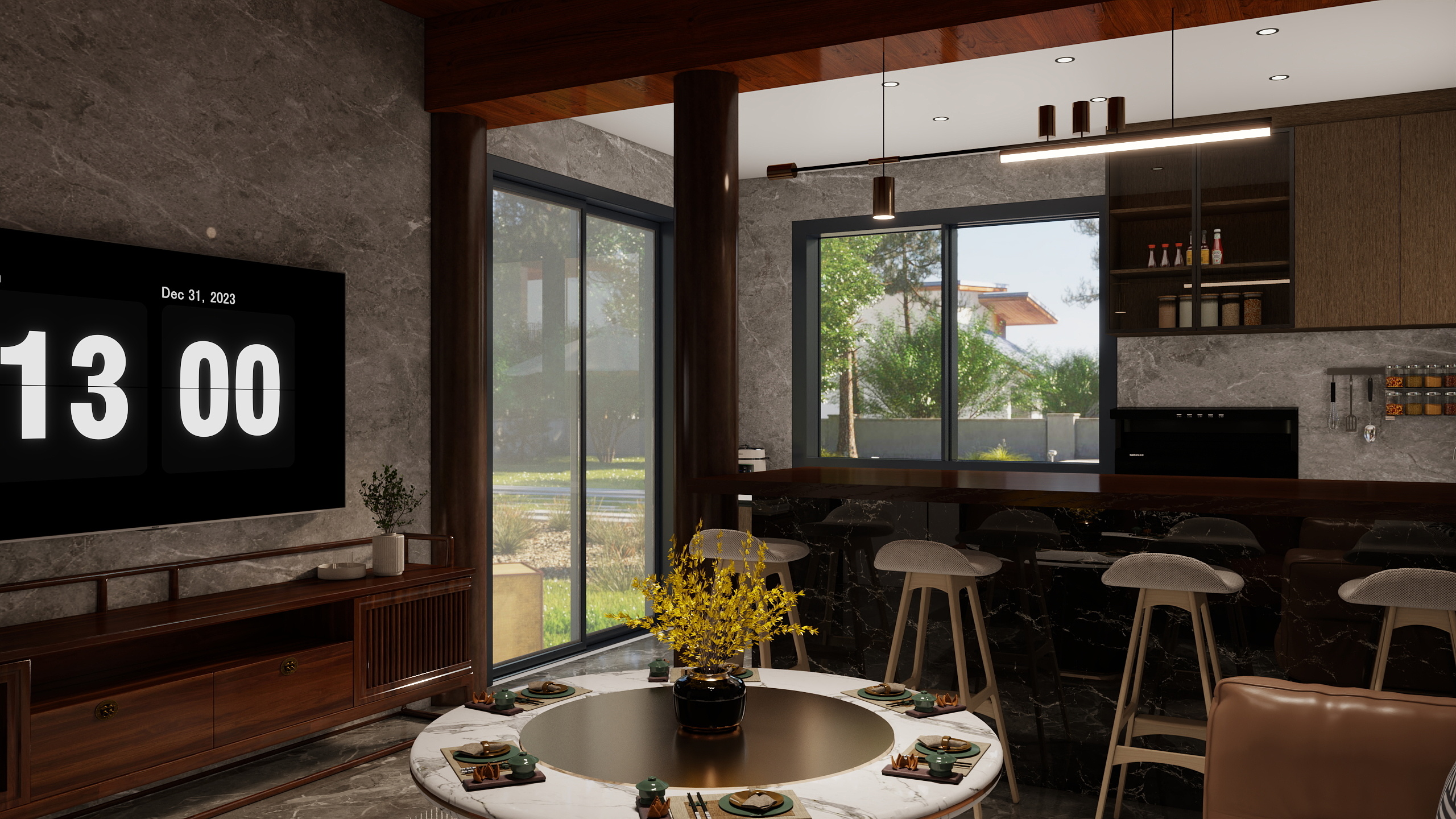 利州区-法狮龙-客餐厅-装修设计方案