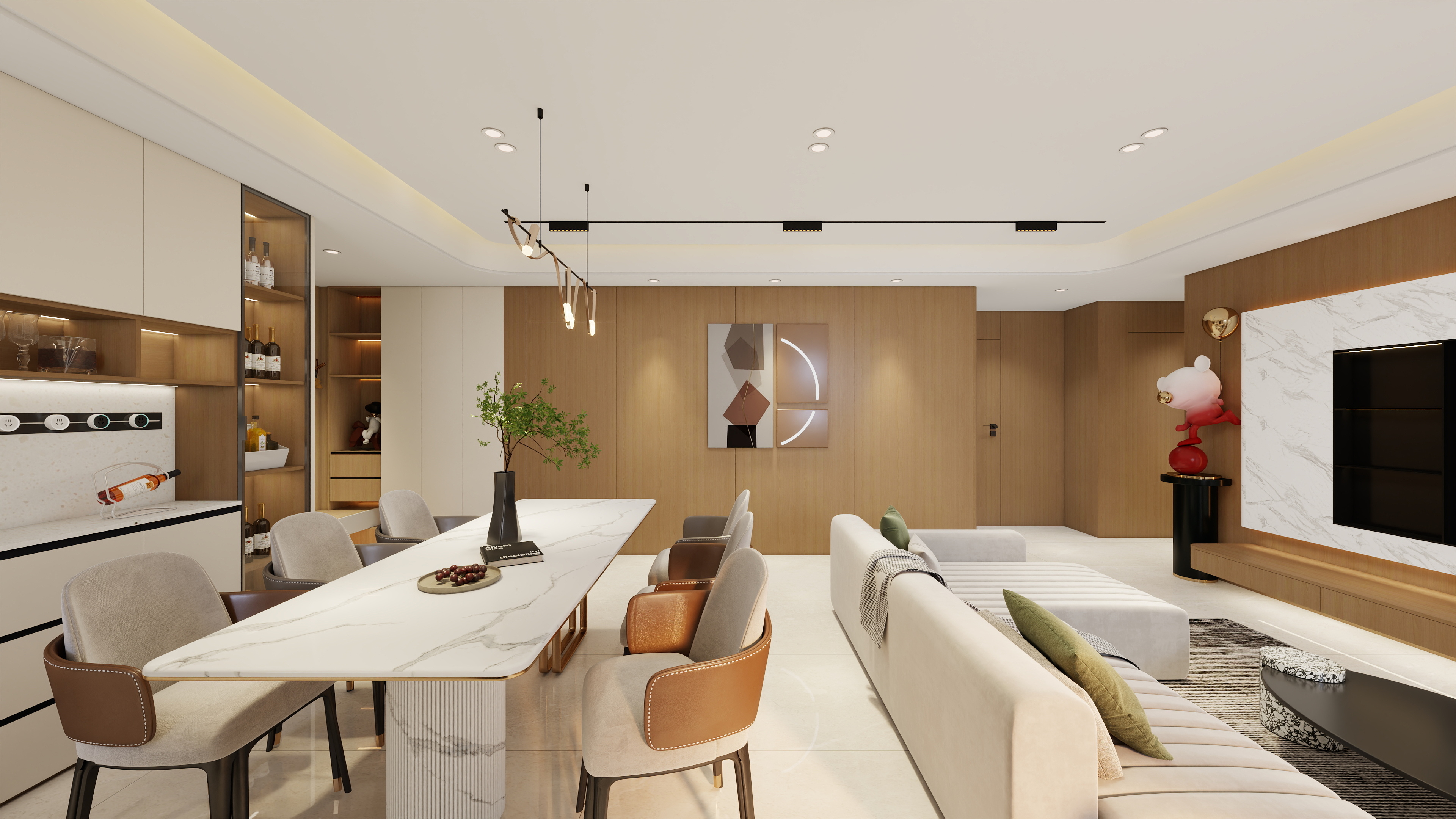 艺禾设计-碧桂园天麓山现代简约118㎡4室-装修设计方案