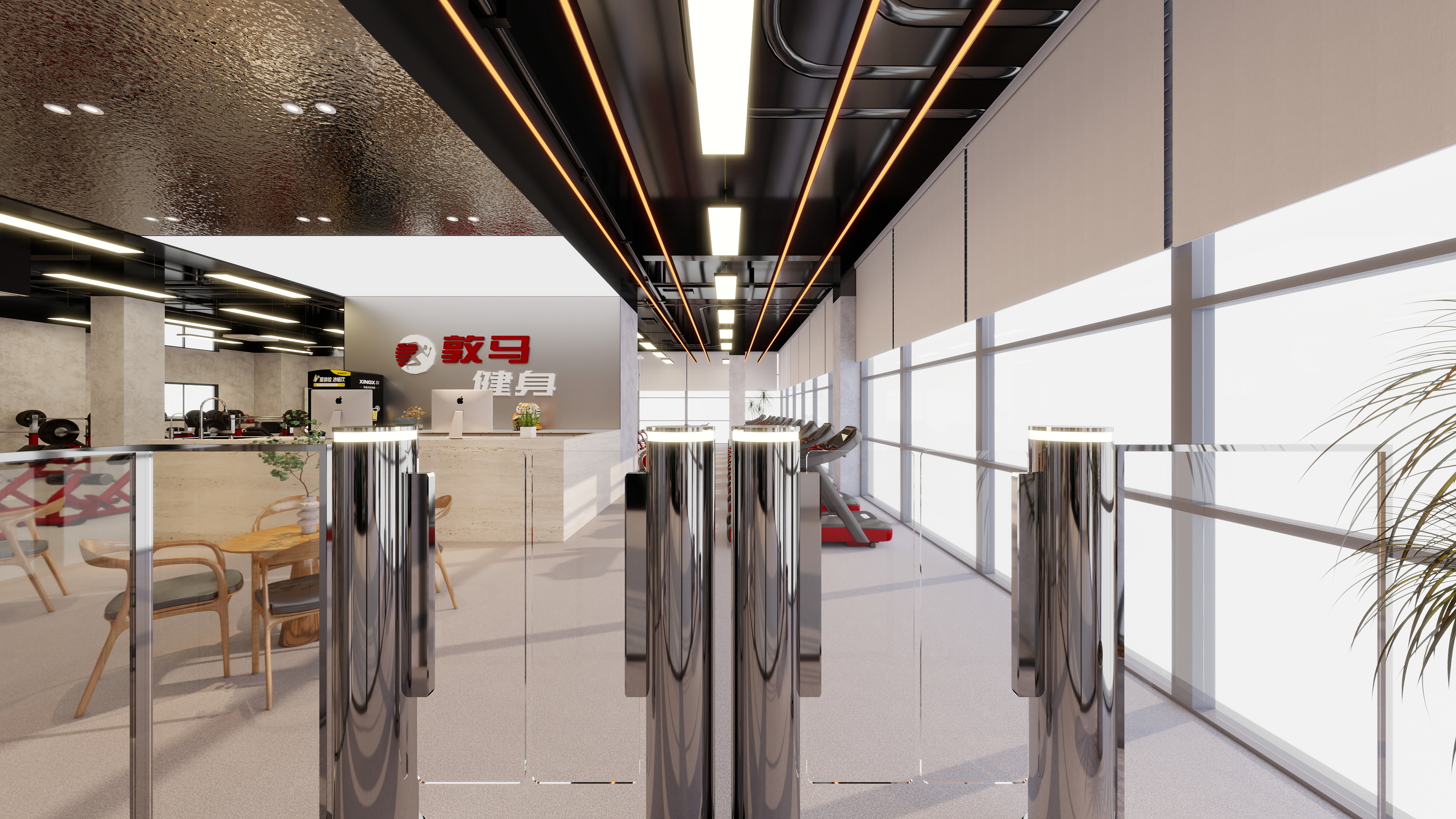 伍君滕-公装 | 上海浦东健身房-装修设计方案