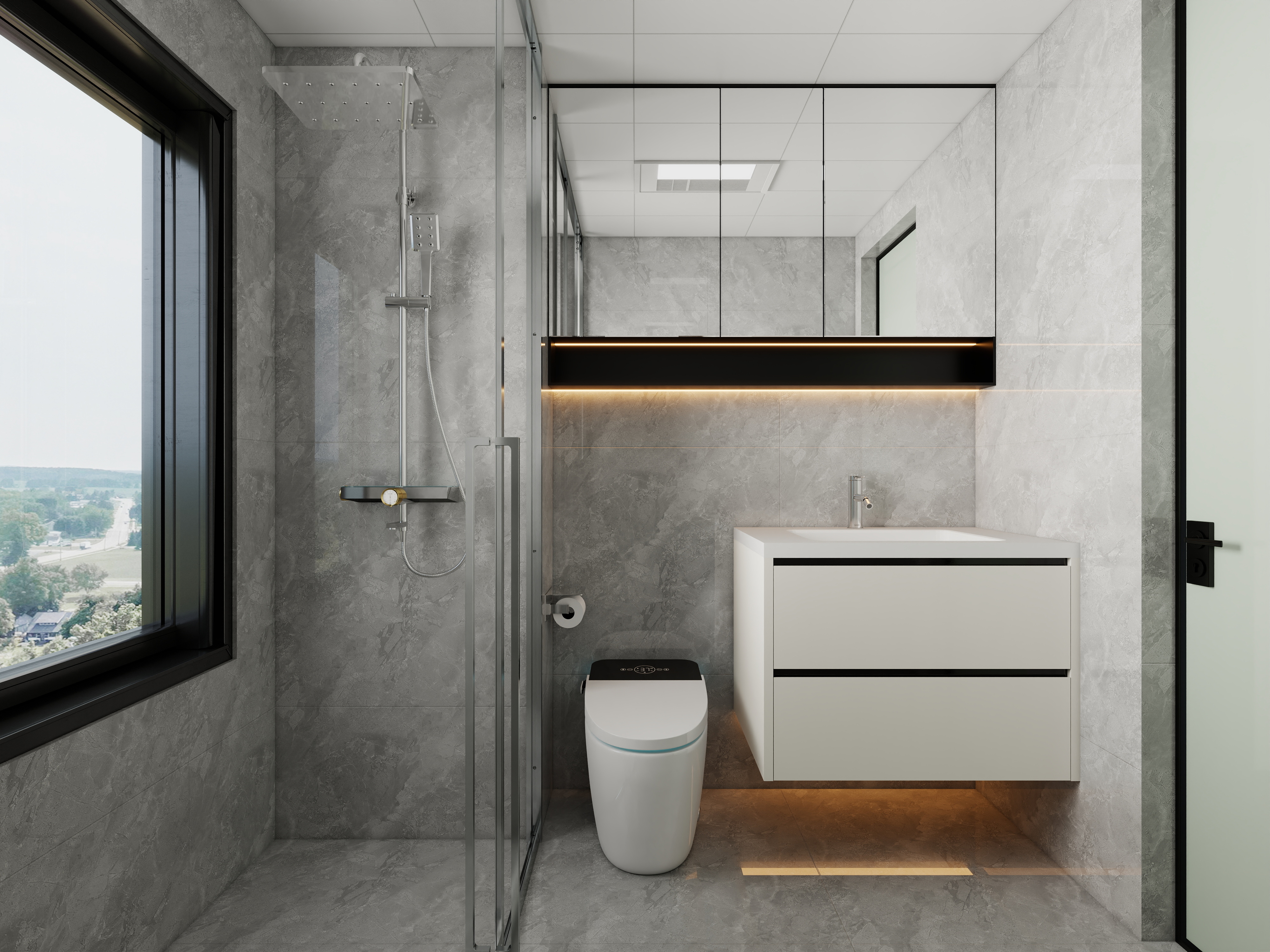 设计师..-保利灯湖天珺112㎡3室装修效果图