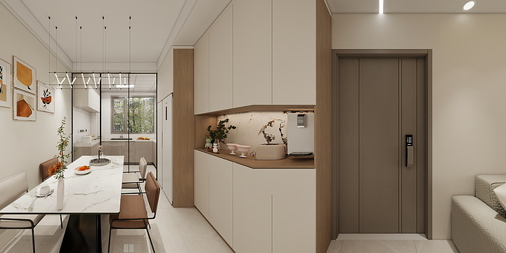 确山县言诺装饰有限公司-书香别苑意式轻奢风-装修设计方案