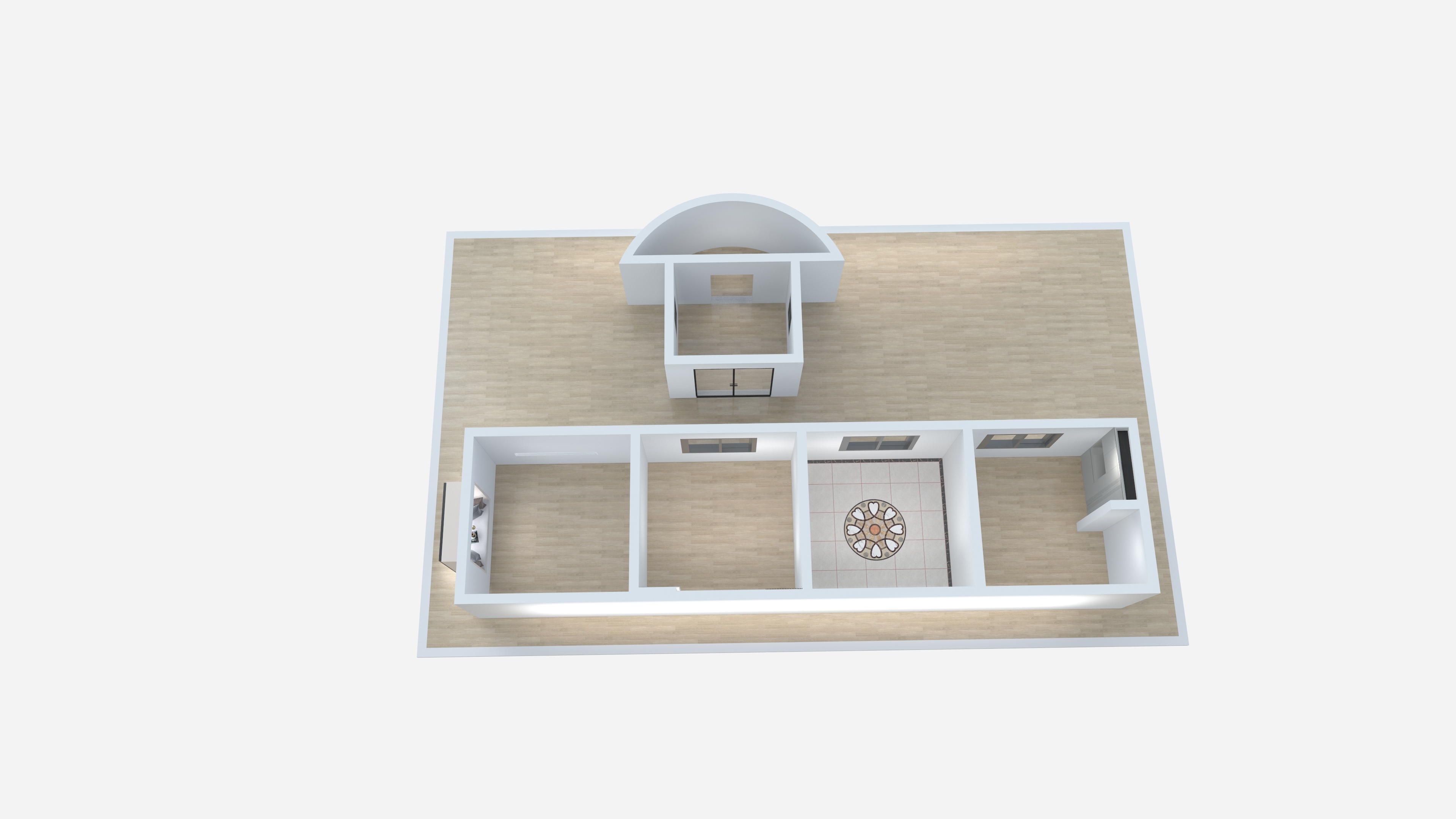 俞莉莉-         俞莉莉  --中级实操考核户型-装修设计方案