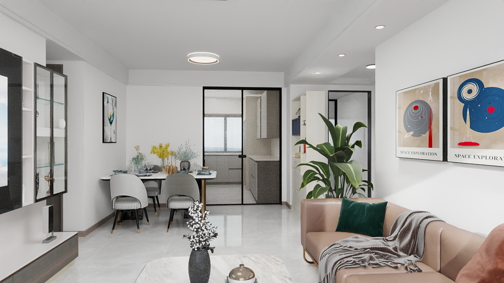 邓国军-桂园西苑92㎡2室-装修设计方案