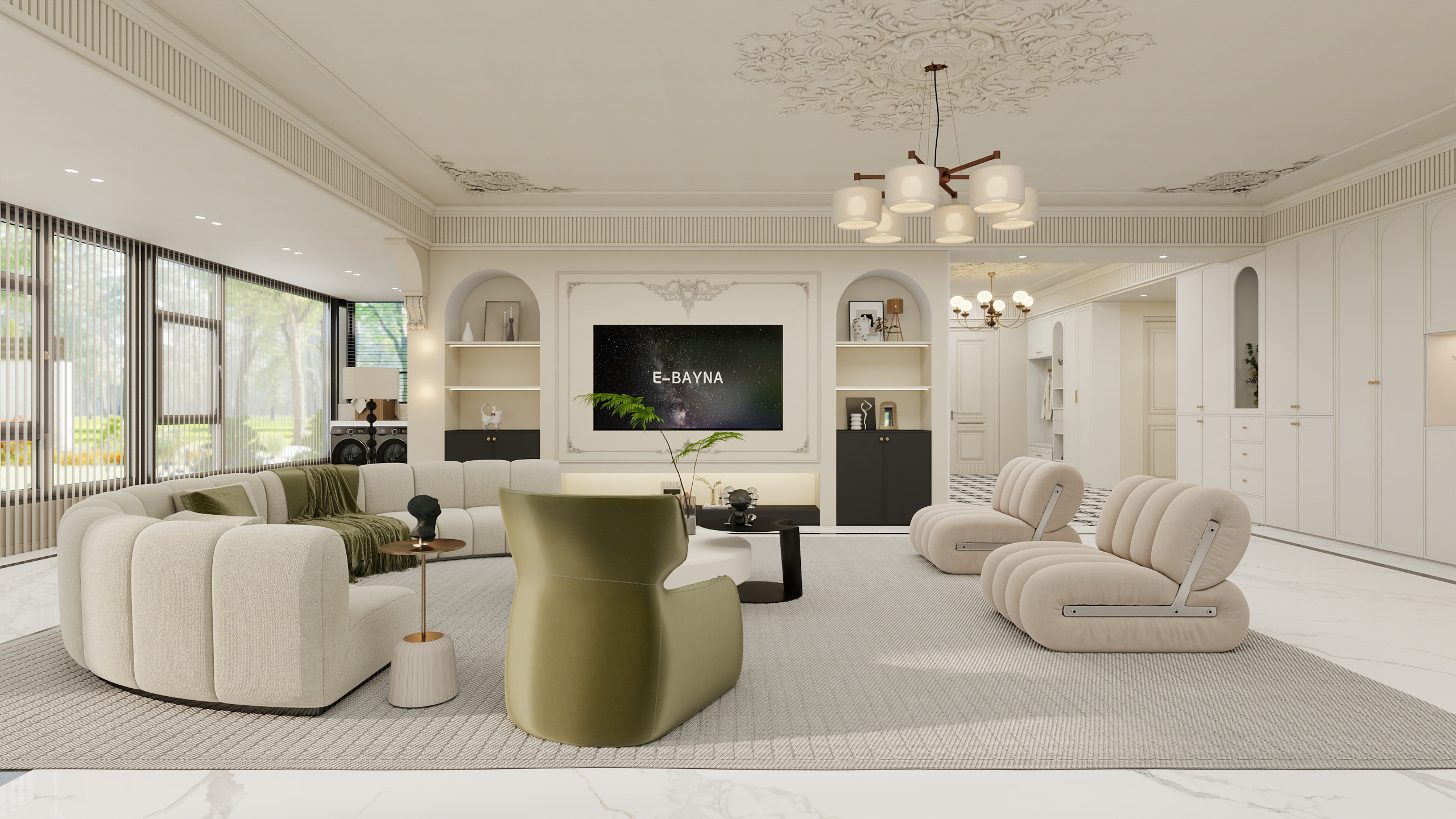 全案设计师-笑笑-法式中古248㎡4室-装修设计方案